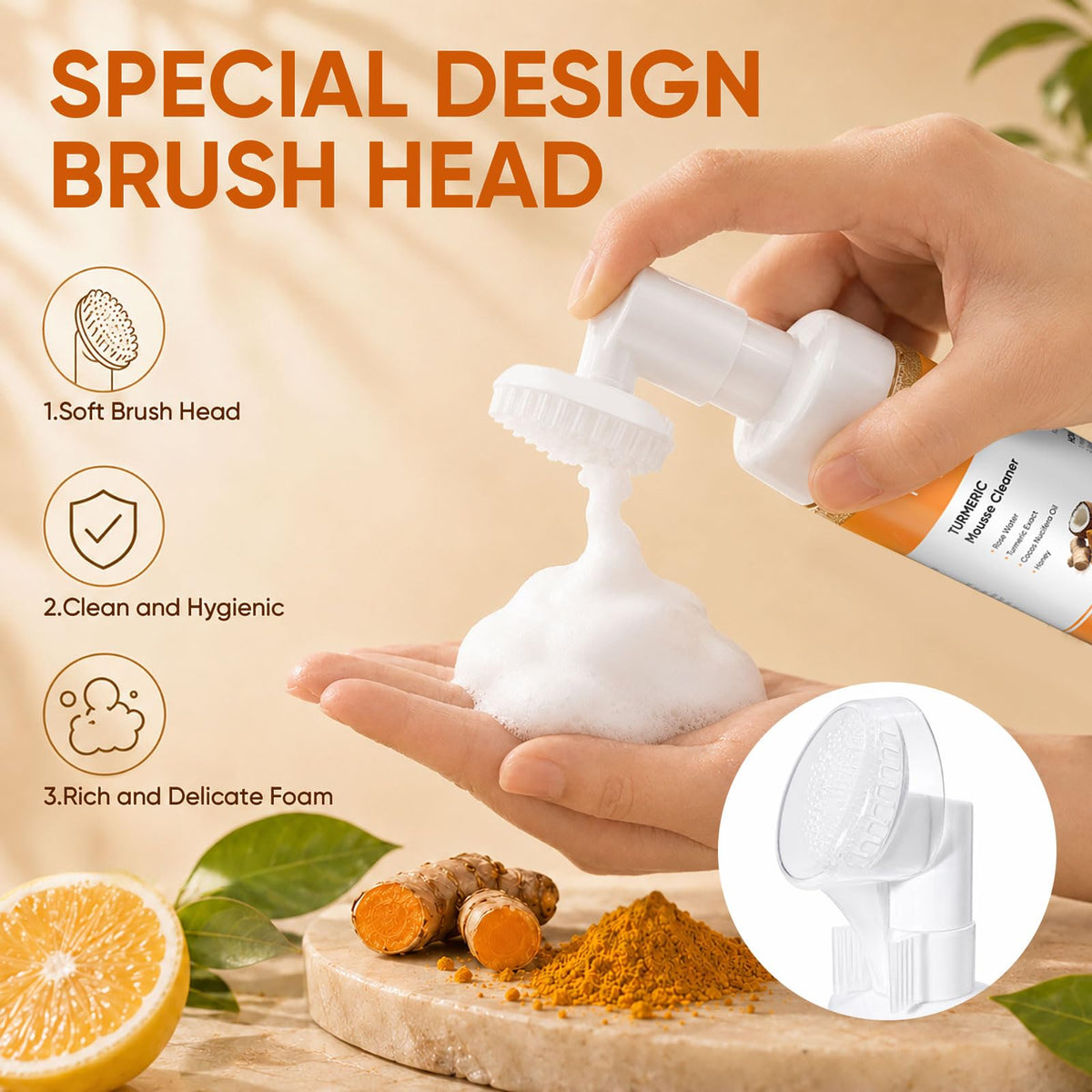 Turmeric Wash and Care 3 Pcs Set Turmeric Face Wash Toner - femani Official Product Imagery - 8