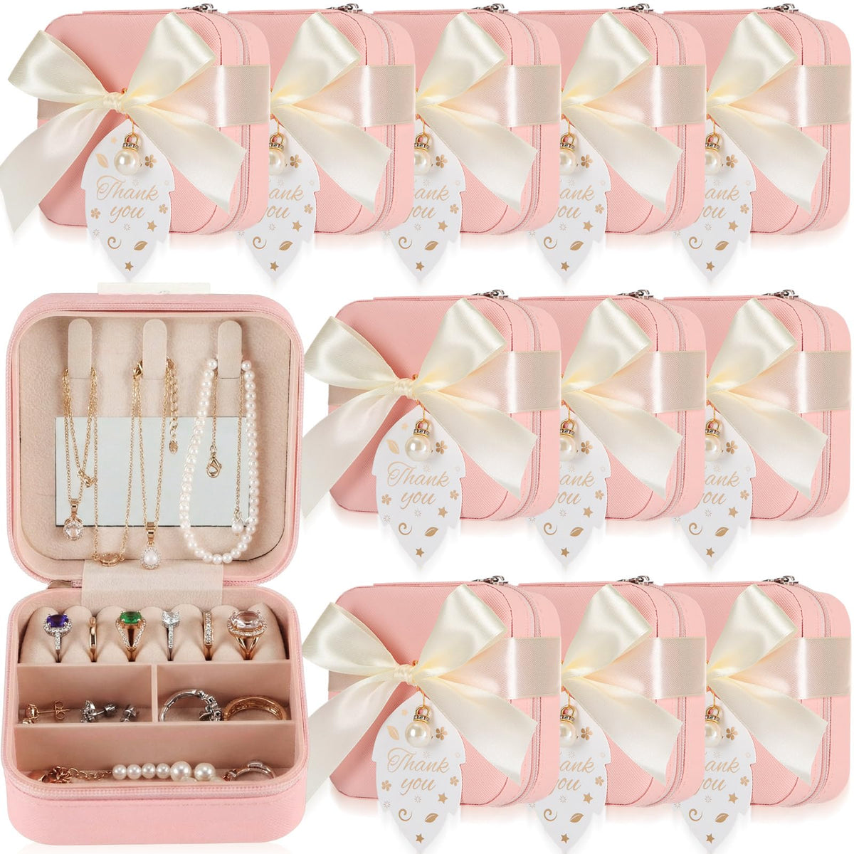Nosiny Travel Jewelry Case Bulk Mini Bridesmaid Gifts - Nosiny Official Imagery - 8