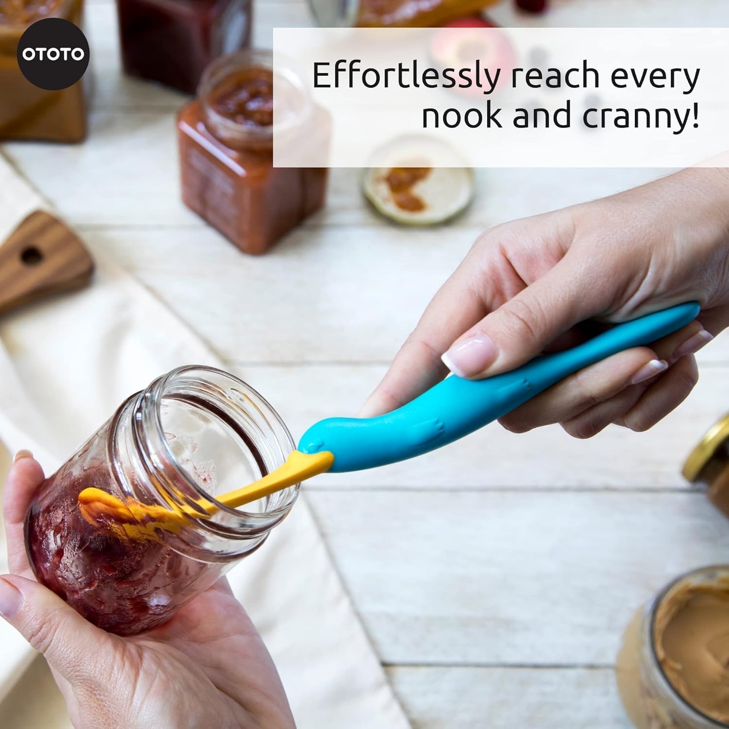 OTOTO Splatypus Jar Spatula for Scooping and Scraping - Unique Fun Coo - View 4