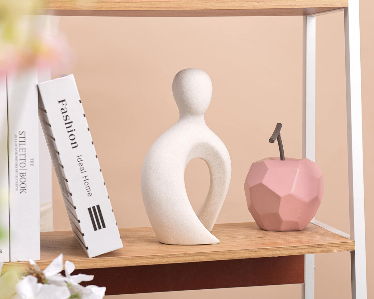 Ceramic Couple Statues for Home Decor Abstract Lover - Quoowiit Official Imagery - 8