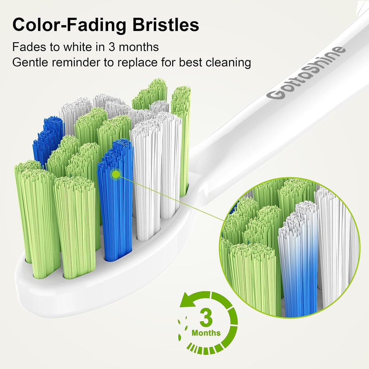 Replacement Toothbrush Heads for Philips Sonicare Plaque - GottaShine Official Imagery - 5