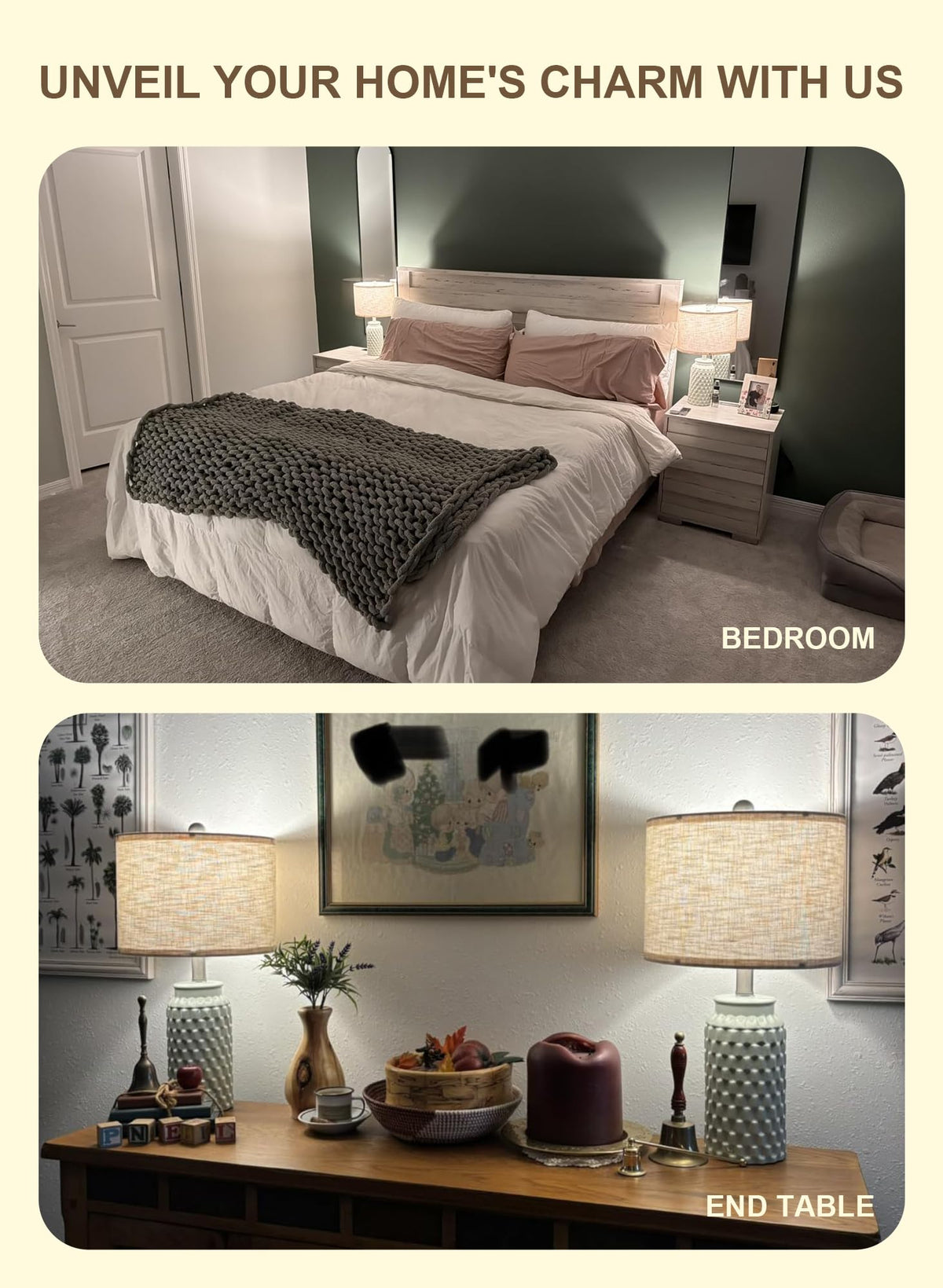 20 5 Small Bedside Lamps Set of 2 Green Ceramic Nightstand - Vortether Official Imagery - 6
