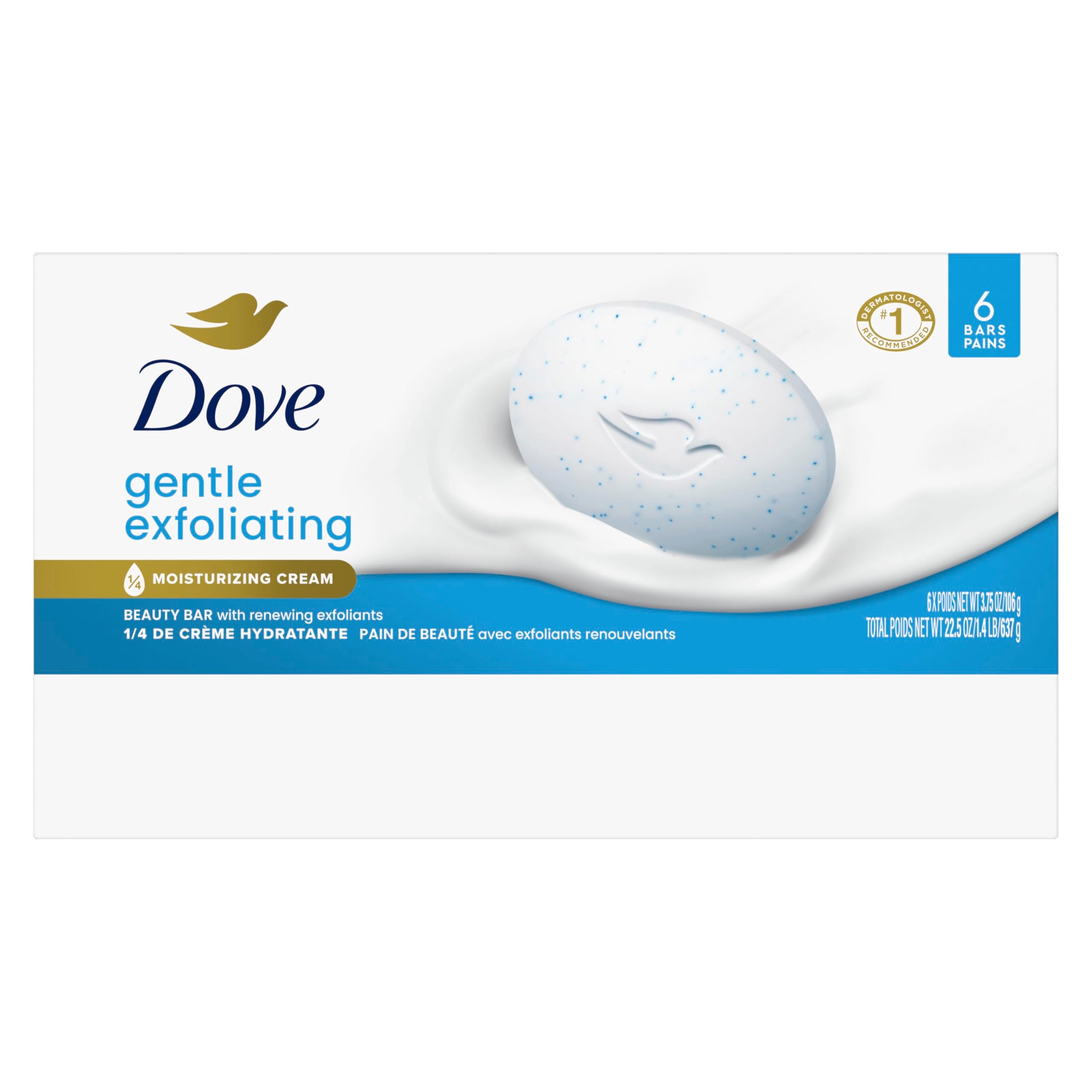 Elefair Tech Dove Beauty Bar Gentle Exfoliating With Mild Cleanser 6 Bars 3 - Elefair Tech Official Product View 3