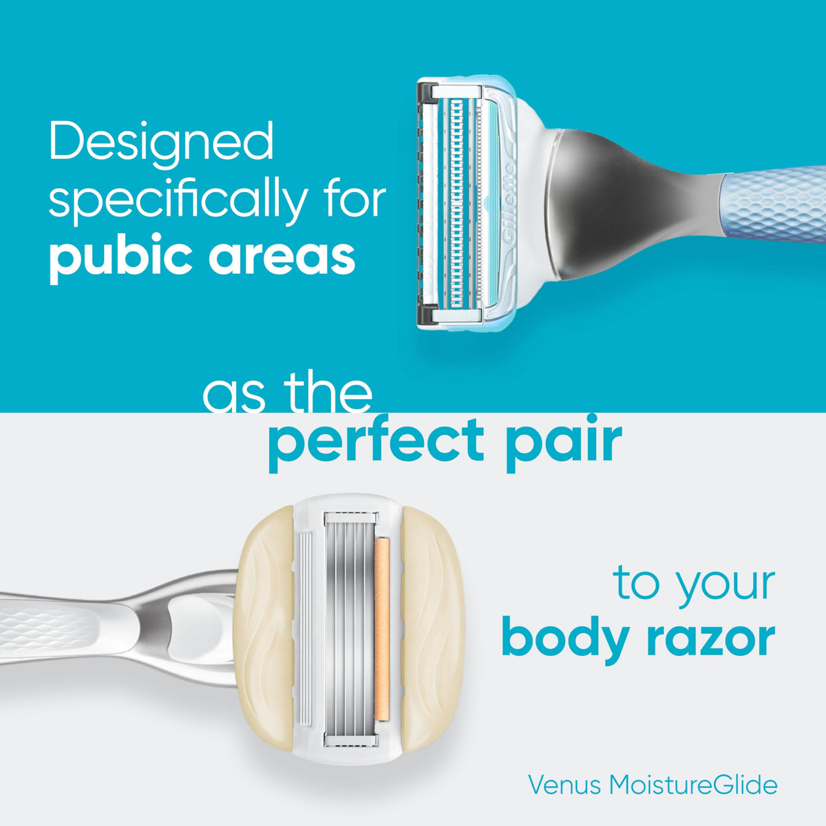 Gillette Venus for Pubic Hair and Skin Shaving Set Women s - Gillette Venus Official Imagery - 5