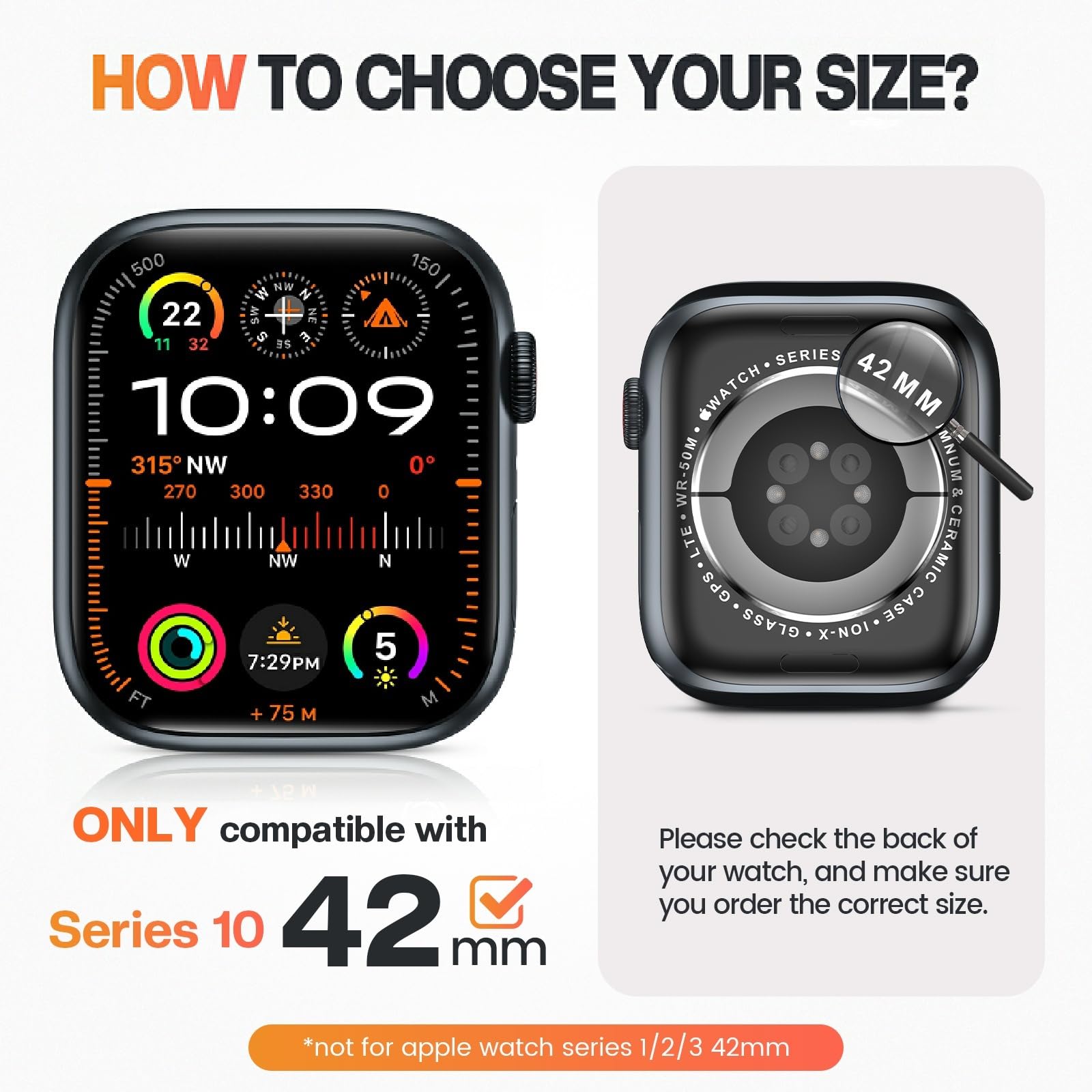 Goton IP67 Waterproof Case with Glass for Apple Watch Series 11/10 42m - View 2