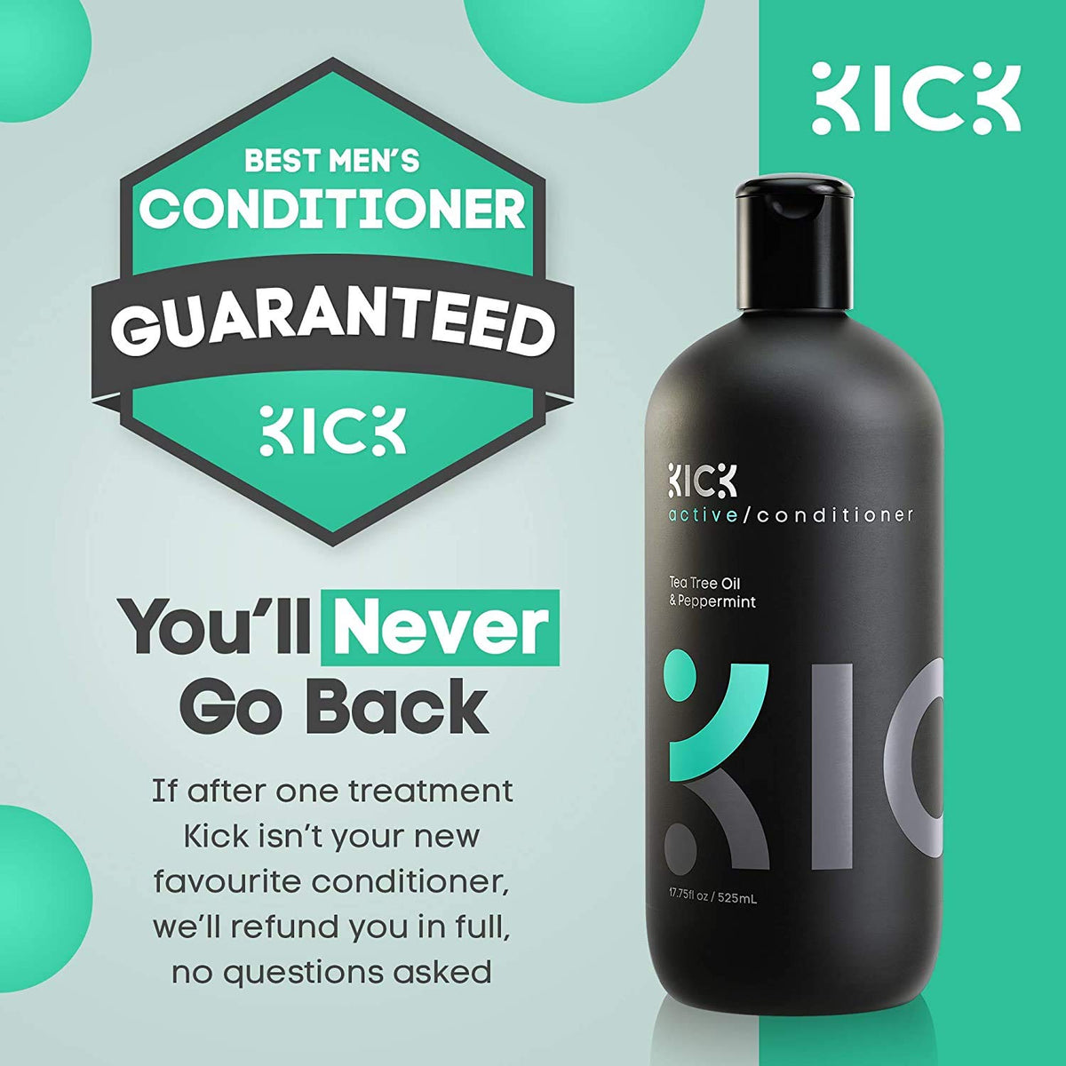 Mens Conditioner Tea Tree and Peppermint - Kick Official Imagery - 6