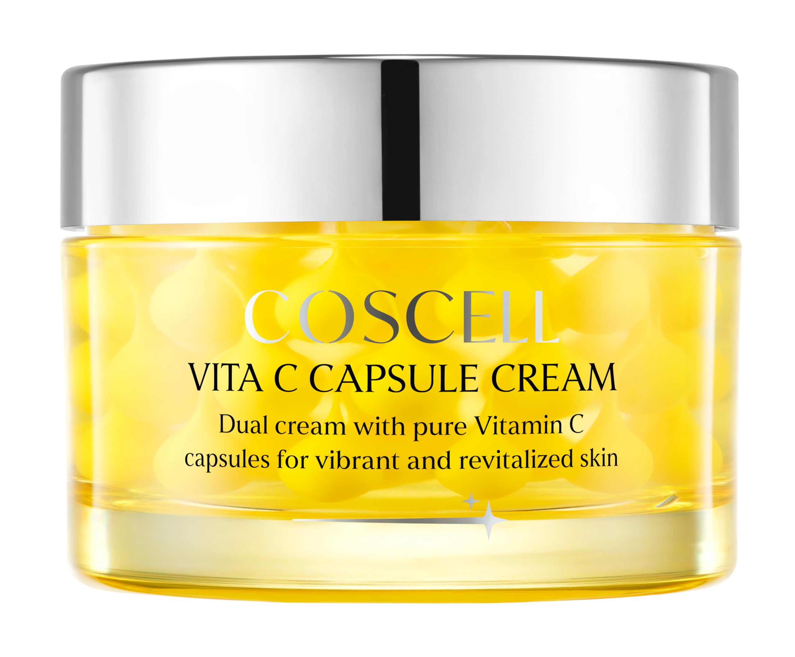 Korean Vitamin C Capsule Cream for Dull Dry Skin, 50ml - COSCELL