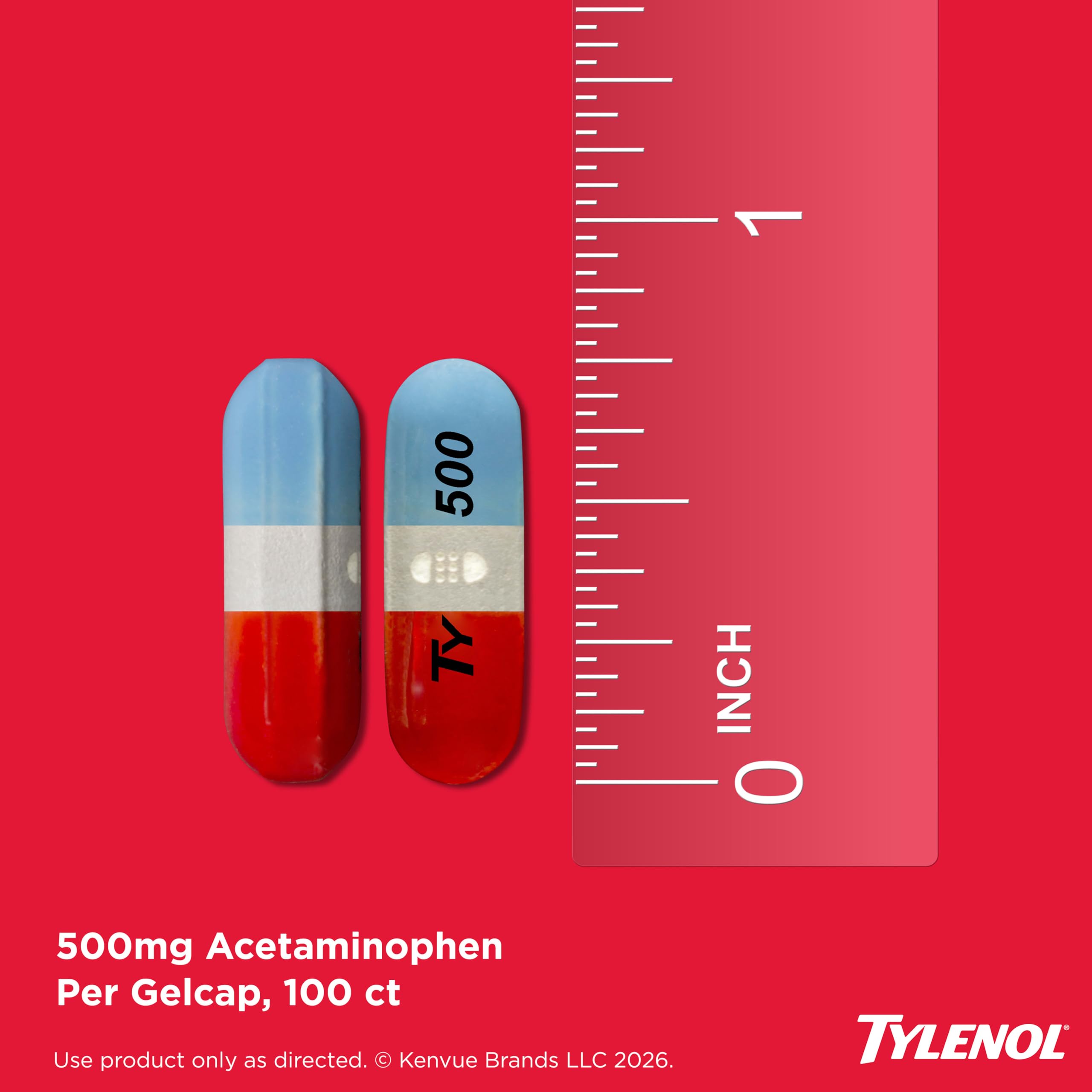 Tylenol Extra Strength Rapid Release Gels 500mg – 100 Ct