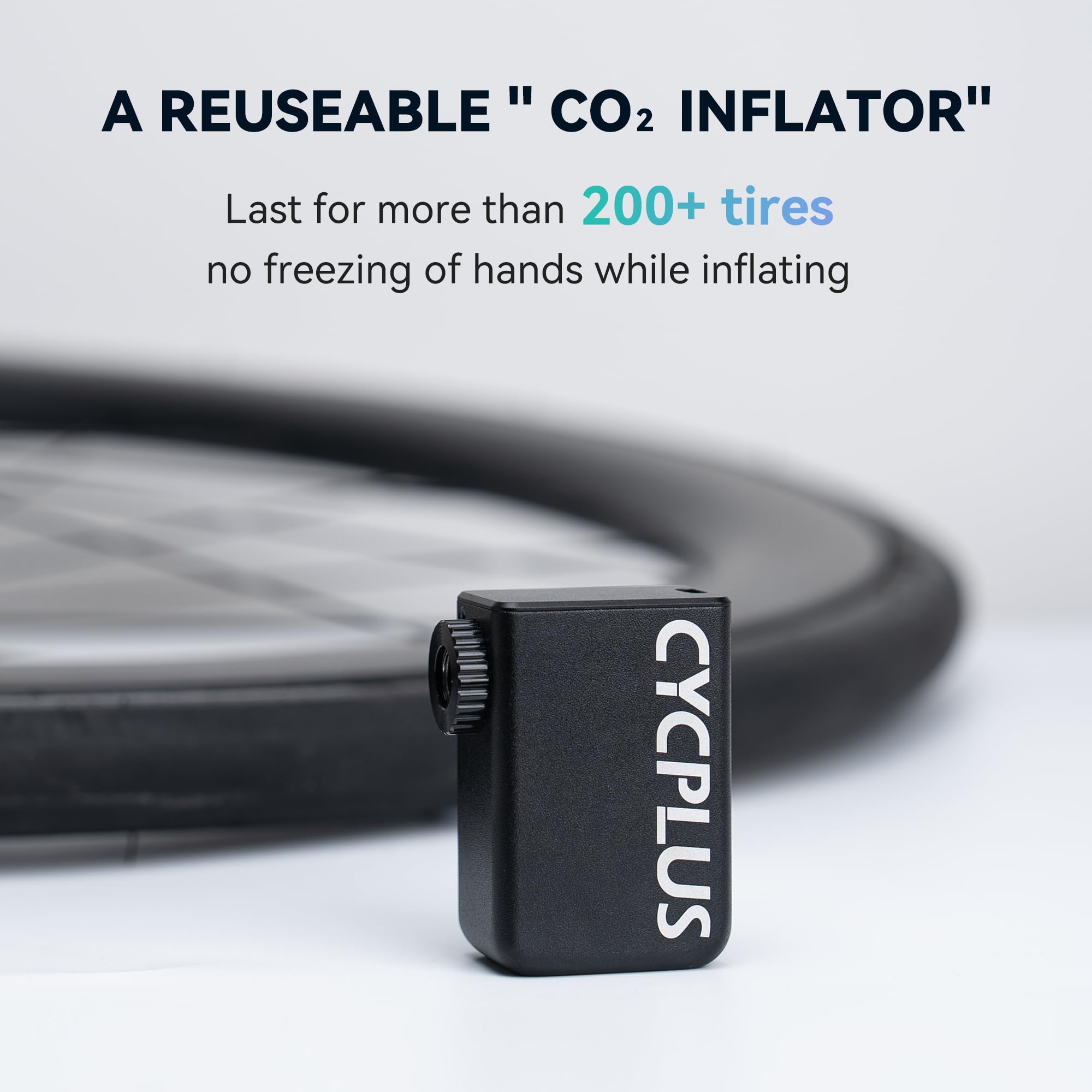CYCPLUS Tiny E-Pump Bike Pump, AS2, 97g, Aluminum Alloy Shell, No by CYCPLUS - Angle View 6