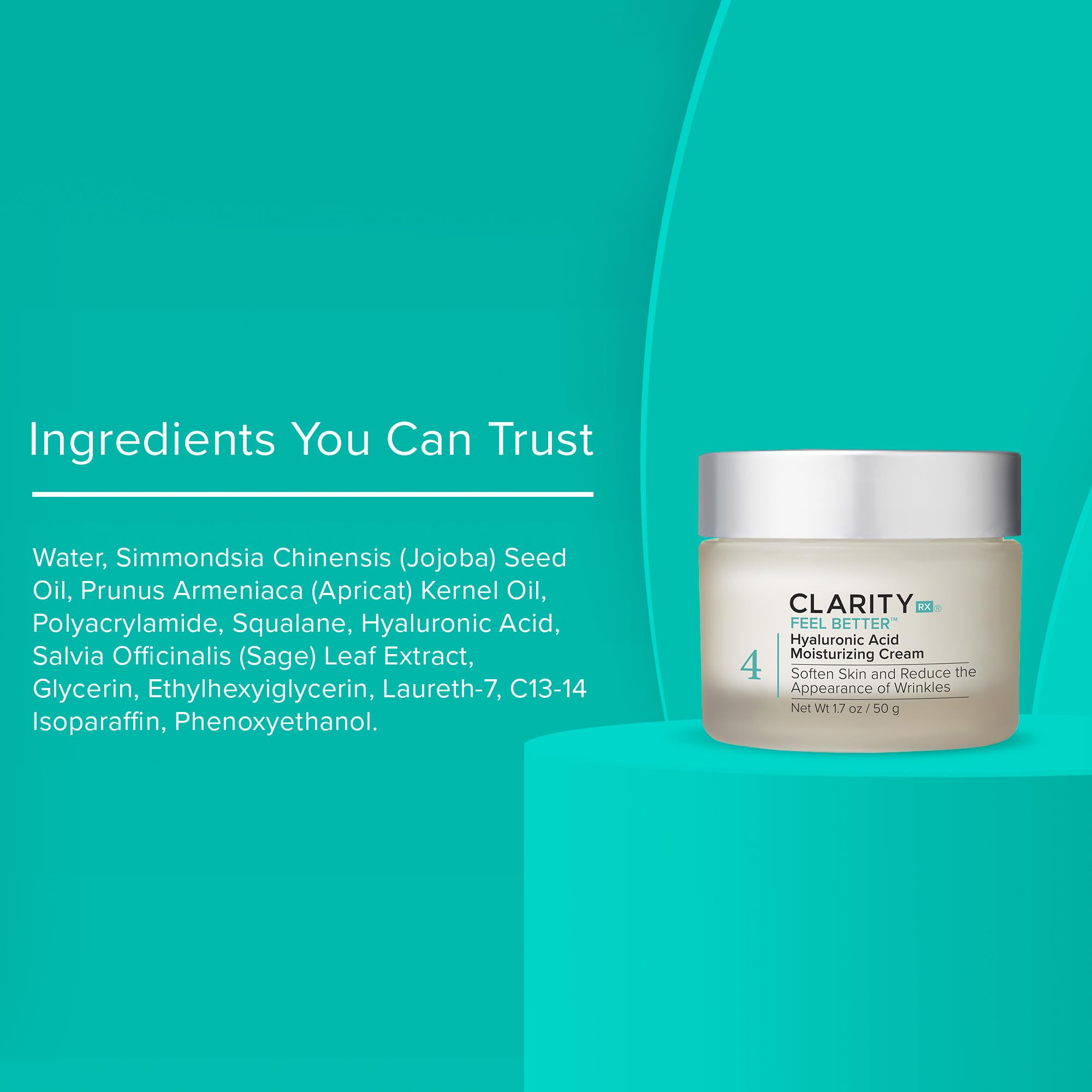 ClarityRx Feel Better Hyaluronic Acid Face Moisturizer - Premium Selection Official Imagery - 8
