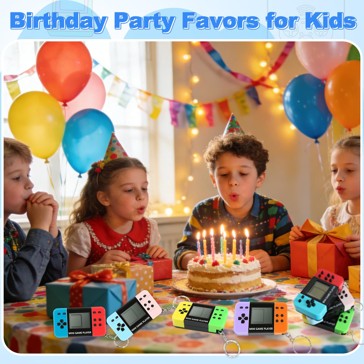 SSZS 12 Pcs Video Game Party Favors for Kids Mini Gaming - SSZS Official Imagery - 8