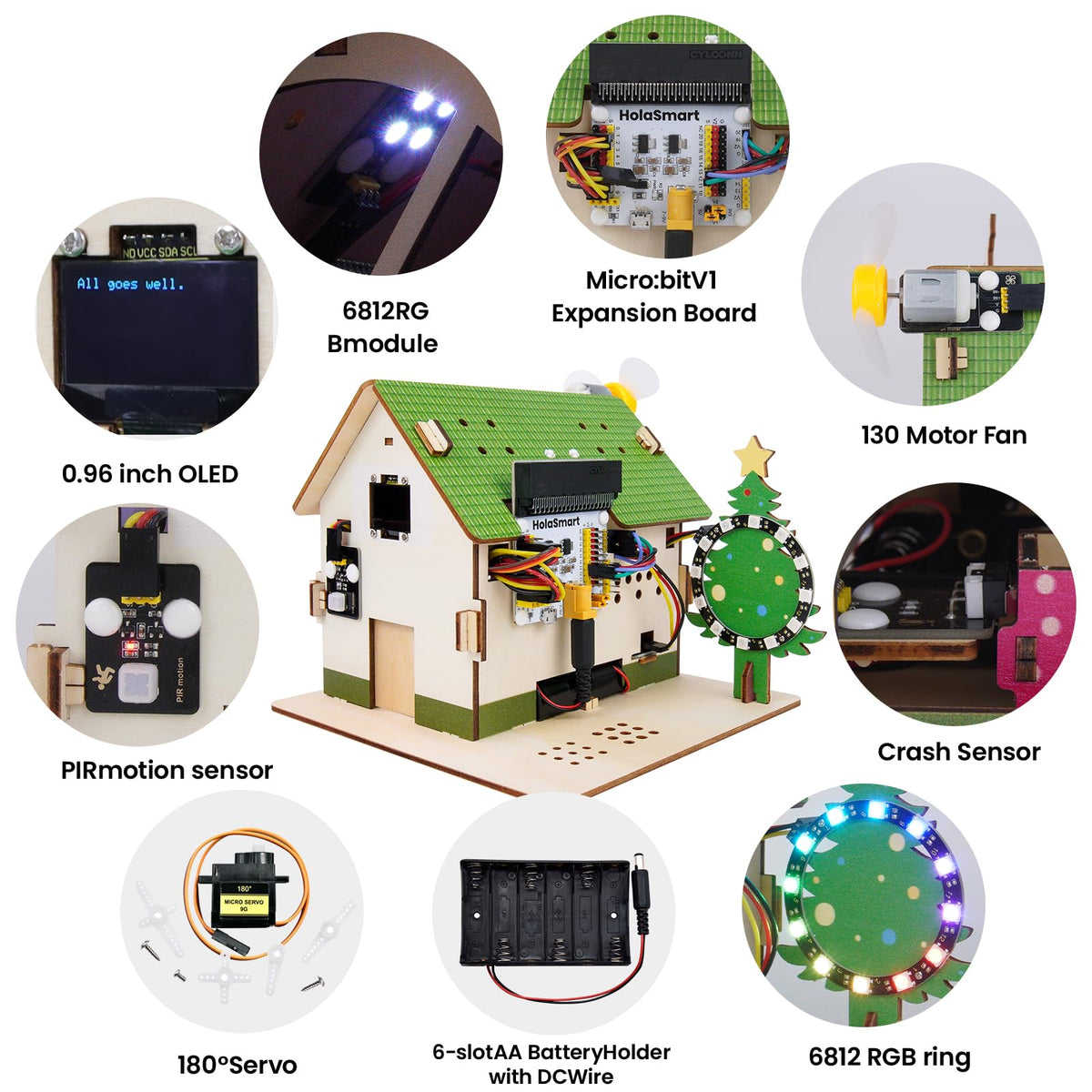 microbit Smart Home Kit for microbit v1 and v2 STEM - HOLASMART Official Imagery - 5