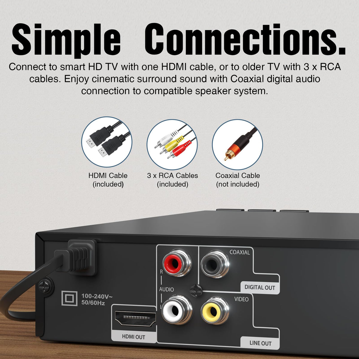 MEGATEK Region Free DVD Player for TV with HDMI 1080P - MEGATEK Official Imagery - 7