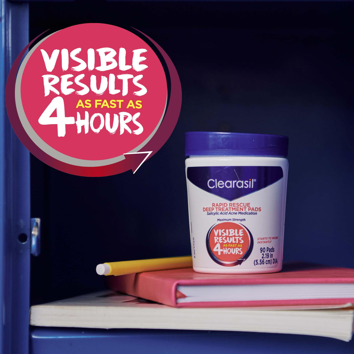 Clearasil Rapid Rescue Deep Treatment Acne Face Pads Maximum - Clearasil Official Imagery - 7