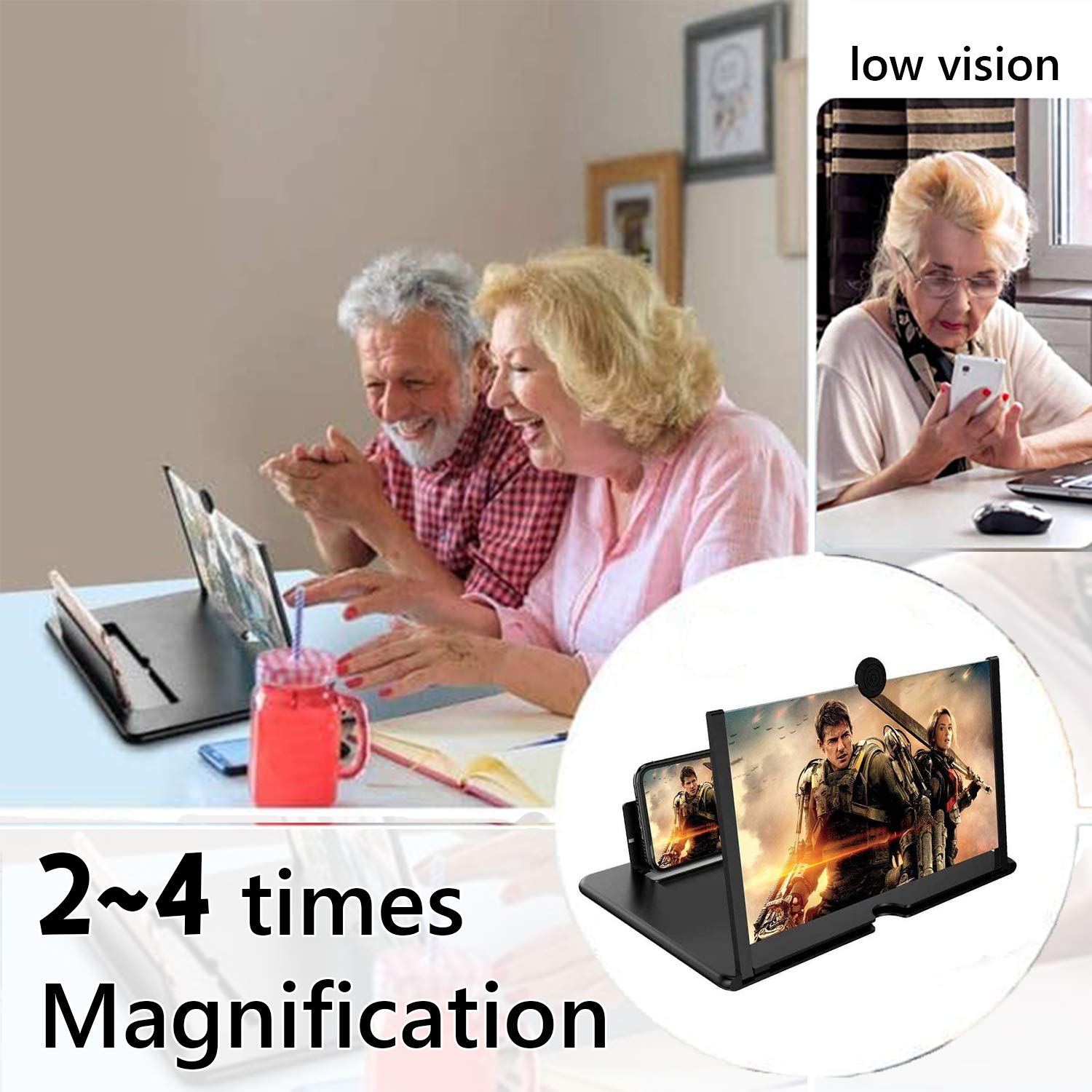 Deer Lady 14 Inch Smartphone Screen Magnifier 3D HD Foldable Amplifier - View 4