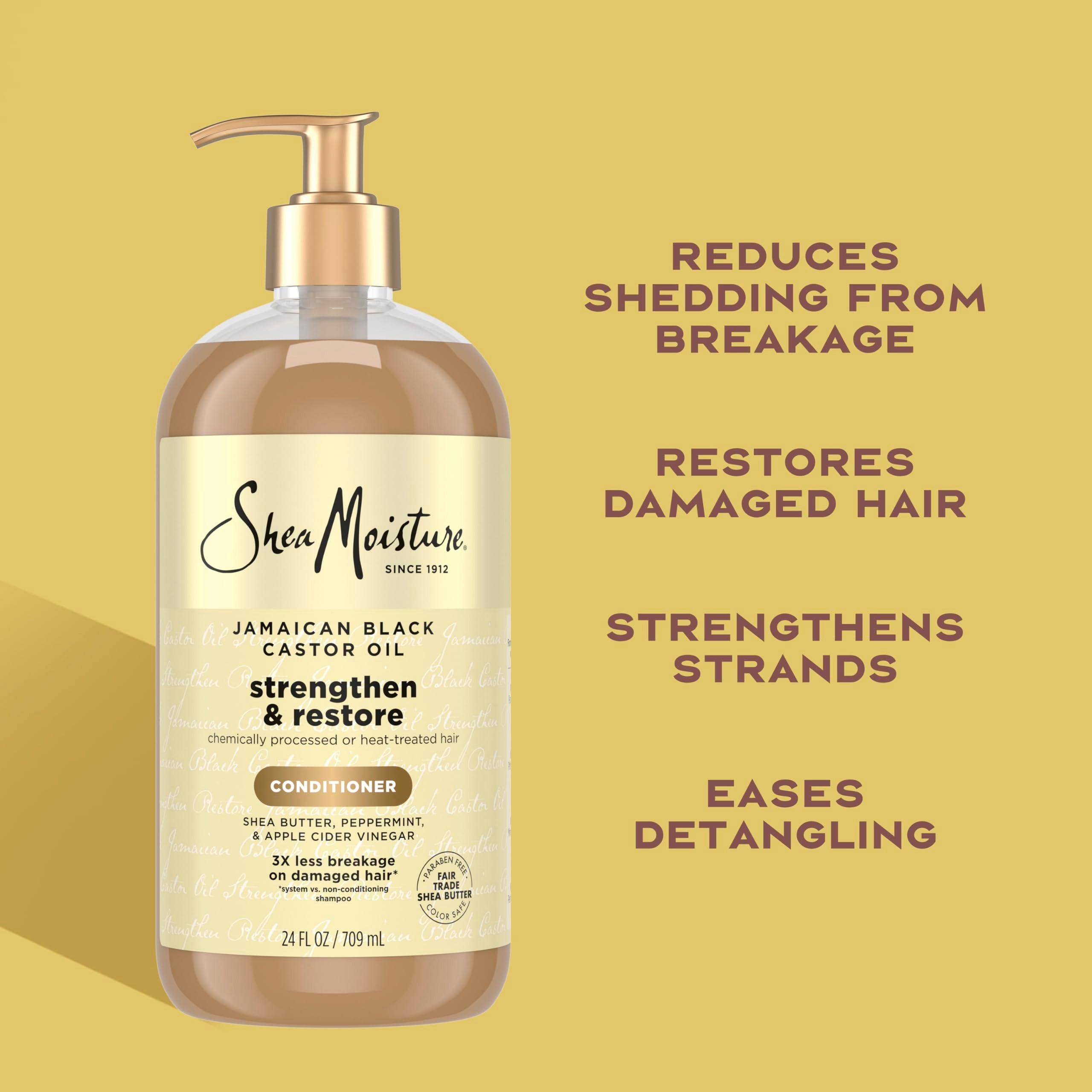 Elefair Tech Shea Moisture Jamaican Black Castor Oil Conditioner for Curly Hair - Elefair Tech Official Product View 4