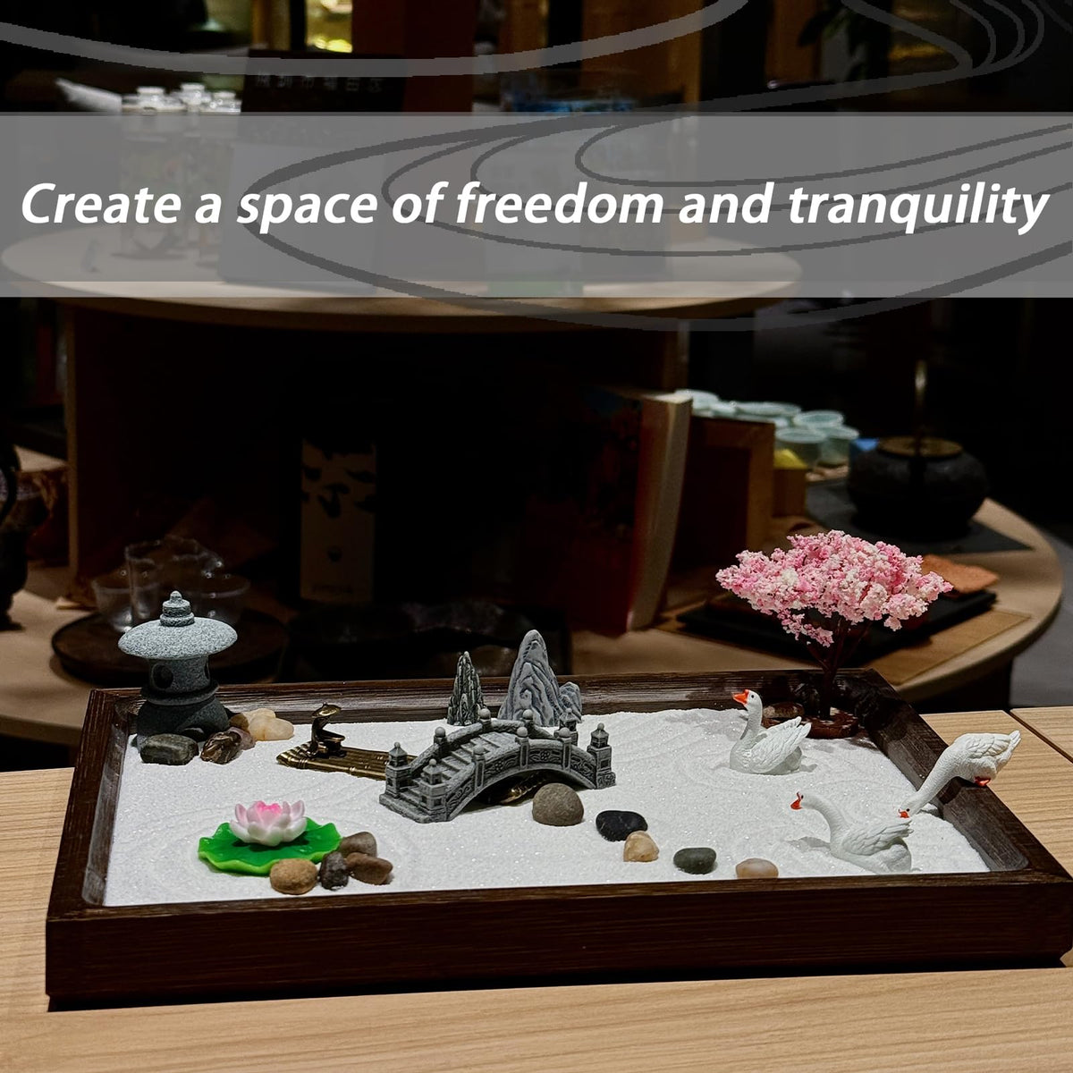SRAYW Zen Garden Kit for Desk Decor 11x7 5 Beautiful - SRAYW Official Imagery - 7
