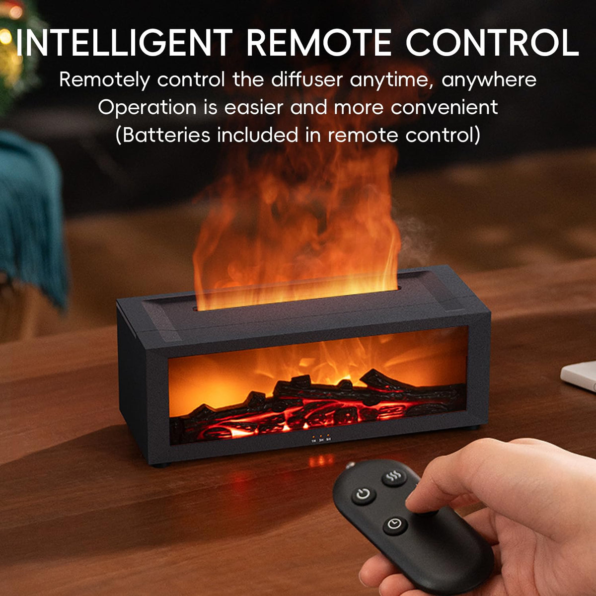 Essential Oil Diffuser 7 Colors Fireplace Flame Fire Oil - Yaledi Official Imagery - 7