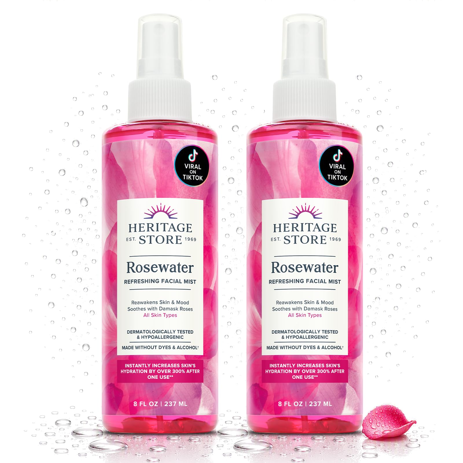 HERITAGE STORE Rosewater Facial Mist, Hydrating Face Spray, 12... - HERITAGE Official Product View 9