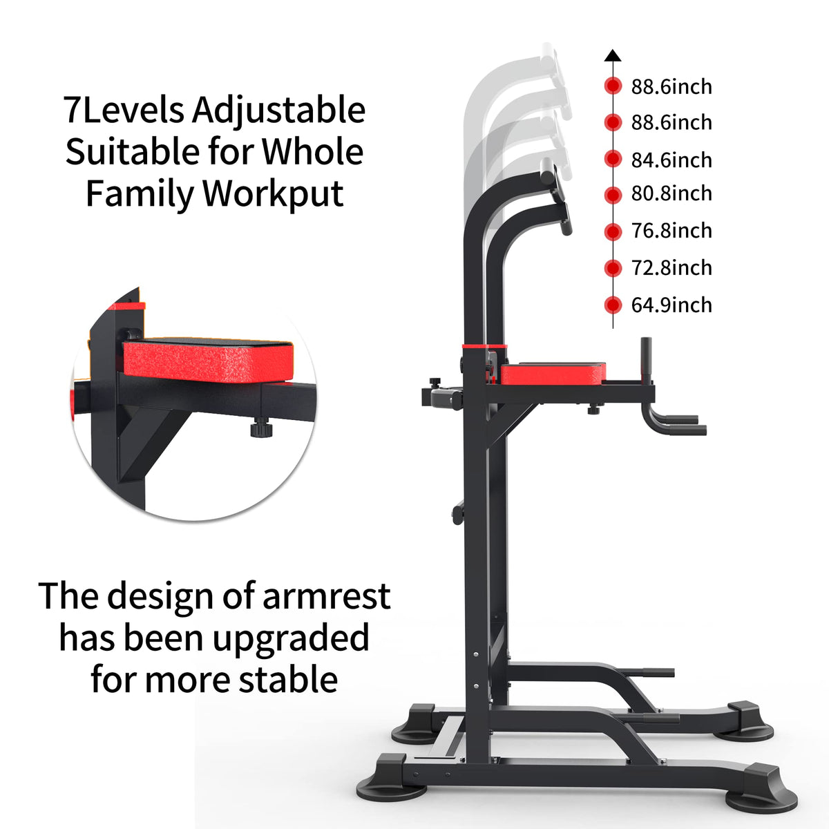 Power Tower Dip Station Workout equipment Pull up Bar for - K KiNGKANG Official Imagery - 6