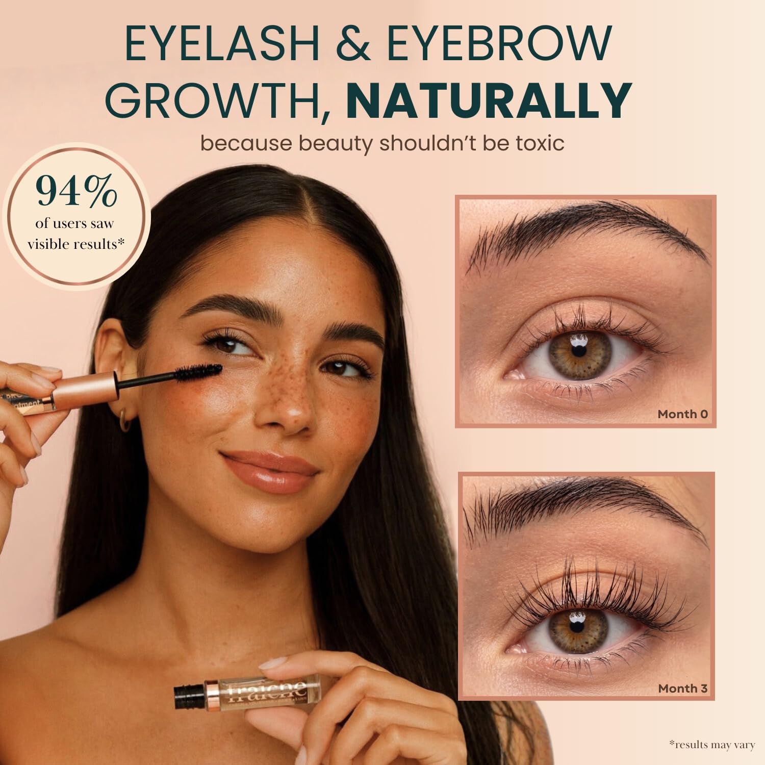 Live Fraiche Organic Castor Oil Lash Serum for Eyelash Growth Serum an - View 3