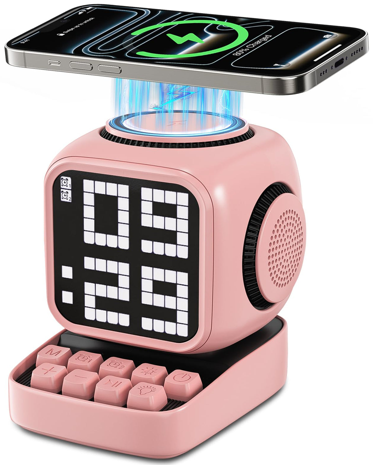 Retro Robot 5 in 1 Bluetooth Speaker 15W Wireless Charger - ALYNIC Official Imagery - 2