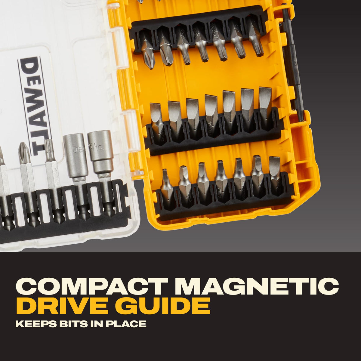 DEWALT Screwdriver Bit Set 100 Pc Impact Driver Bit Set with - Premium Selection Official Imagery - 7