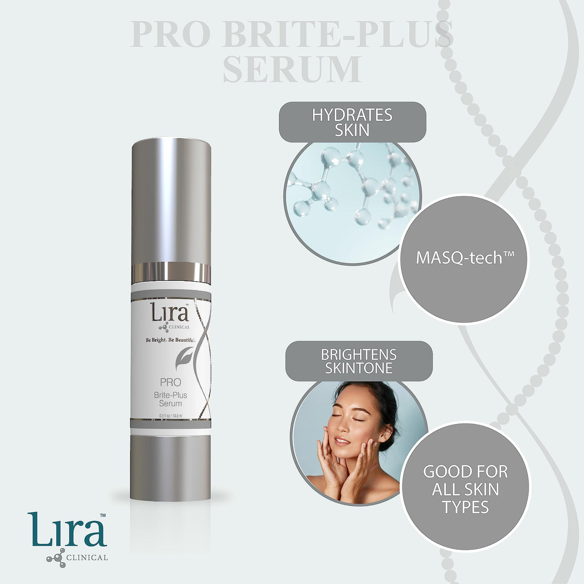 Lira Clinical PRO Brite Plus Serum Tranexamic Ferulic Acid - Lira Clinical Official Imagery - 3