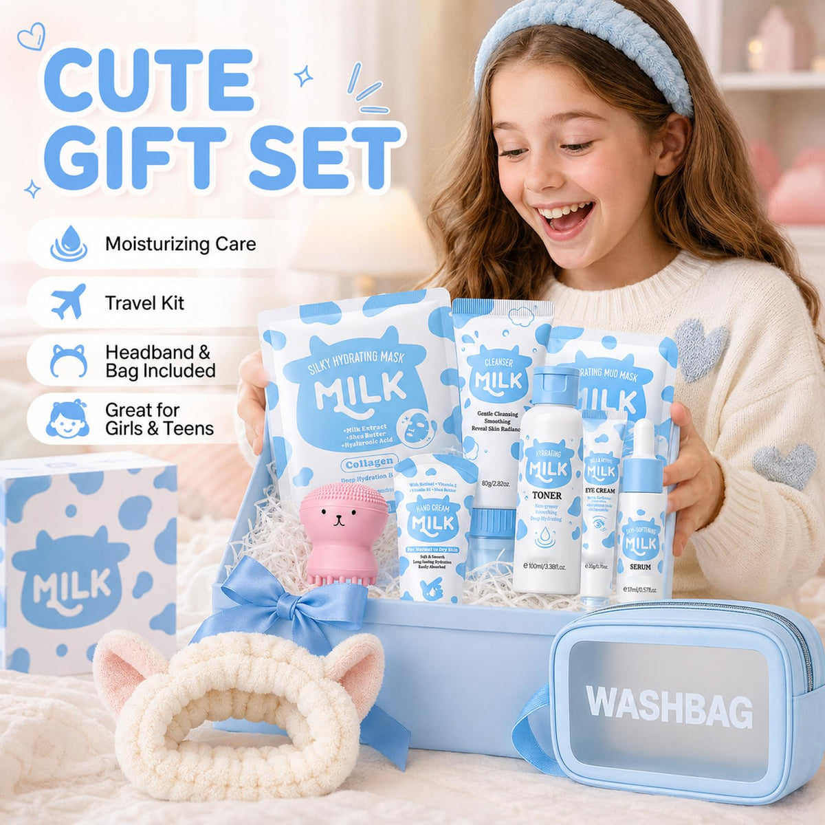 Milk Skin Care for 10 12 Kids Teens Moisturizing Facial - firstfly Official Imagery - 8