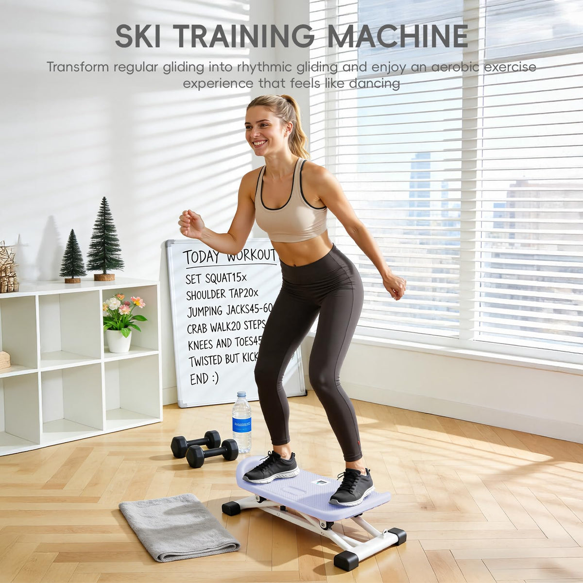 Heavy Duty Ski Simulator Wobble Board Adult Ski Simulator - Pavrxeo Official Imagery - 7