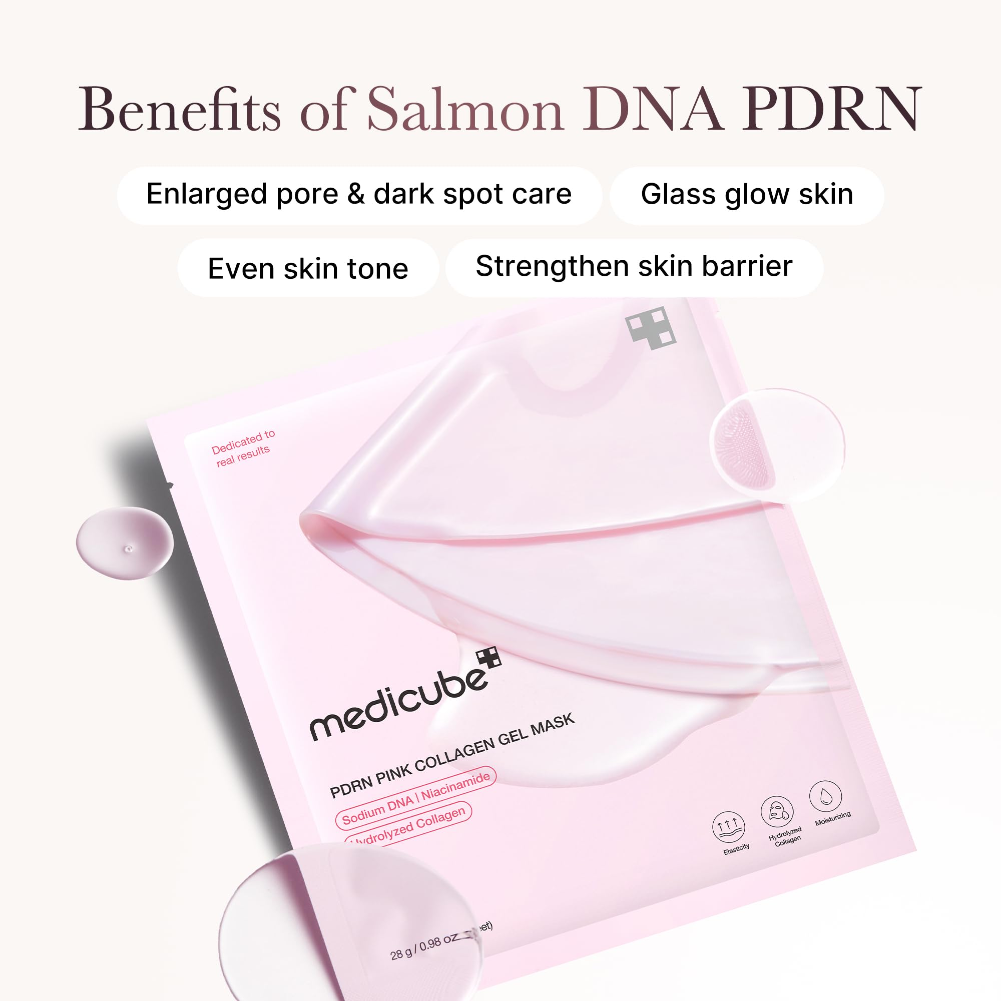 medicube Salmon DNA PDRN pink collagen jelly gel mask - medicube