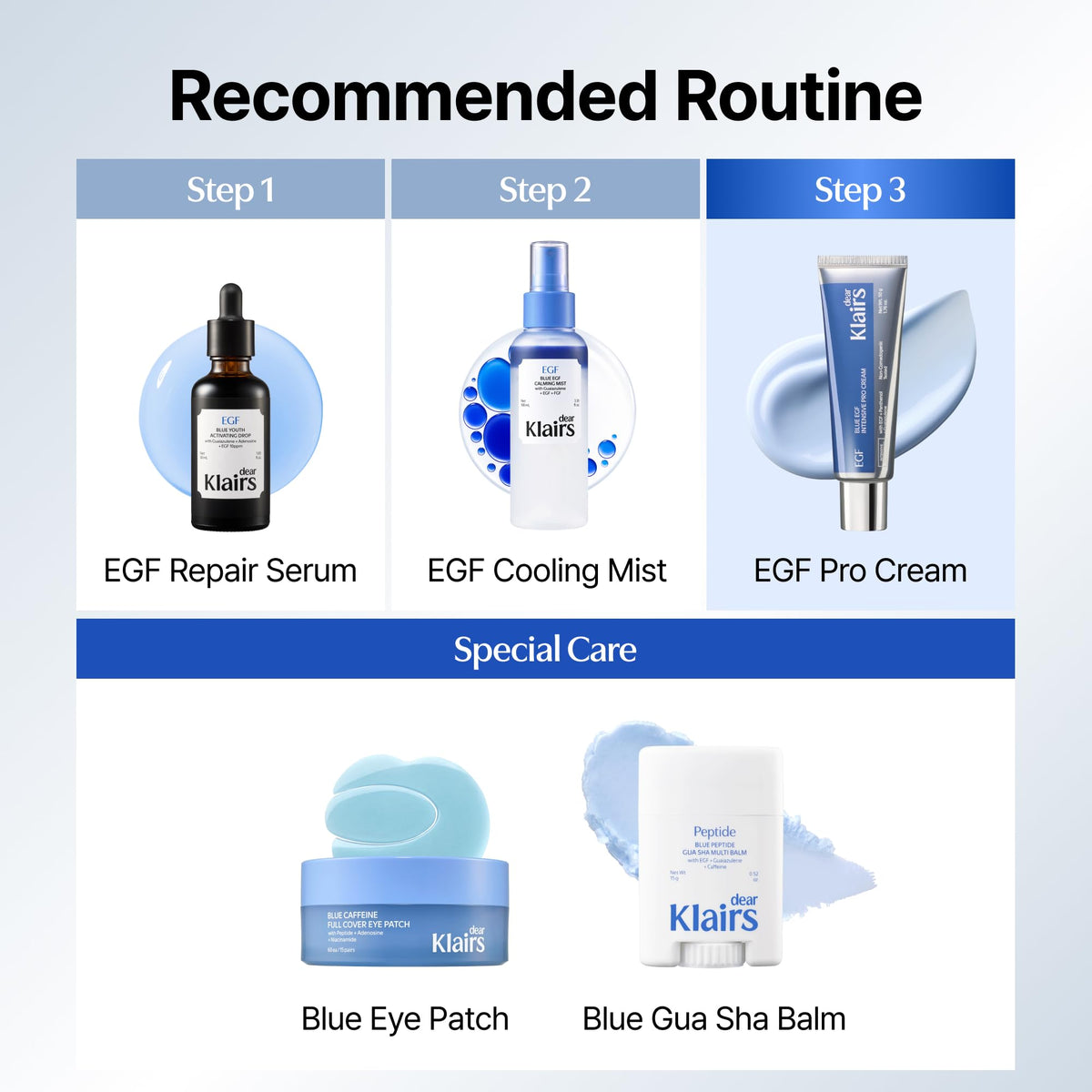 DearKlairs EGF Blue Intensive Pro Cream 50g 1 76 oz - DearKlairs Official Imagery - 8