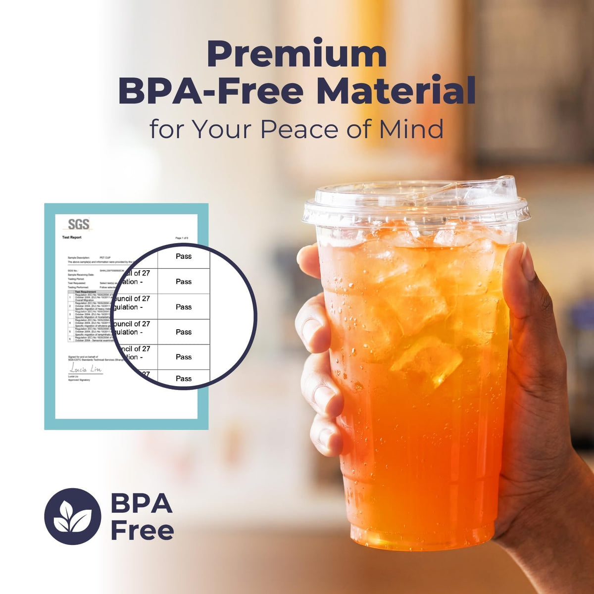 Fit Meal Prep 50 Pack 32 oz Clear Plastic Cups with - Fit Meal Prep Official Imagery - 5