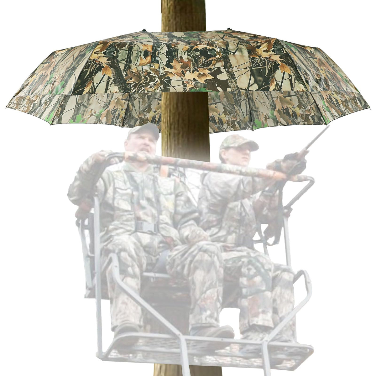 2 Man Tree Stand Umbrella with Heavy Duty Rod 60 Wide - Kalkal Official Imagery - 1