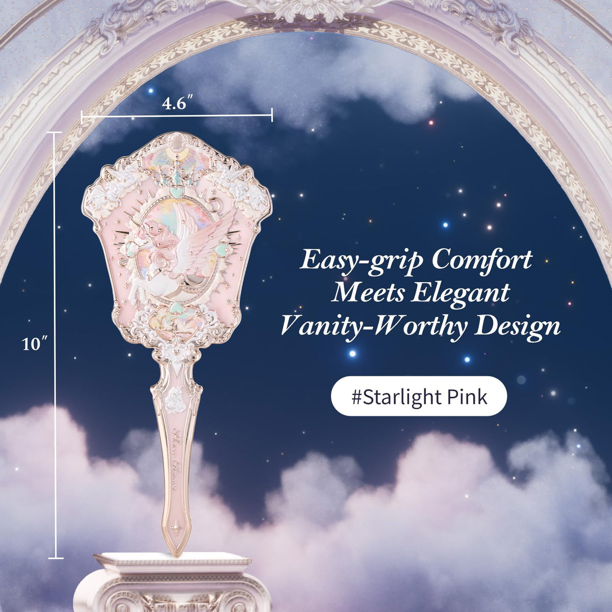 Flower Knows Knight Unicorn Hand Mirror Pink Fairy Tale - Flower Knows Official Imagery - 4