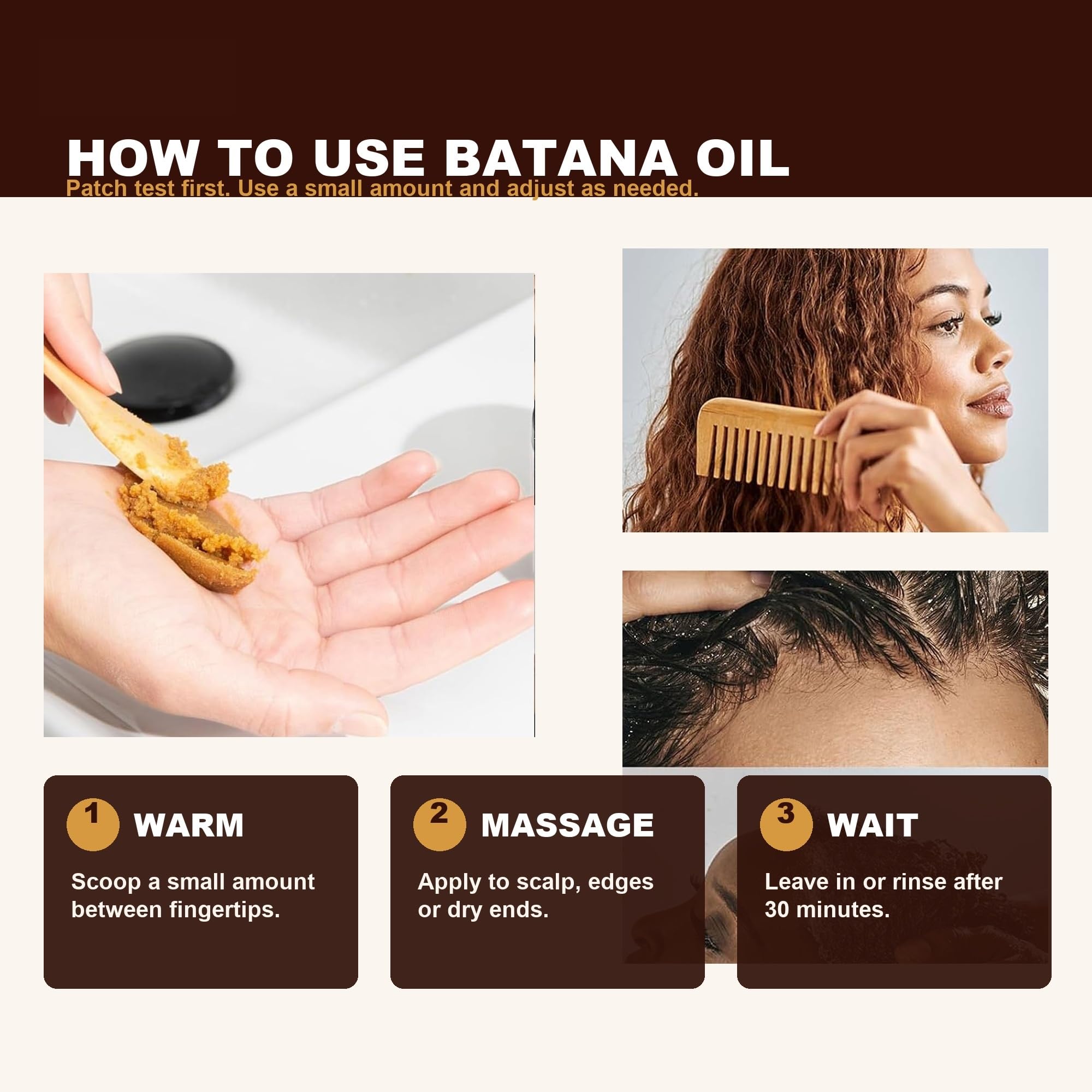 Yacemira Organic Batana Oil for Hair Growth & Repair - 100% Pure & Unrefined - Yacemira Official Product View 5