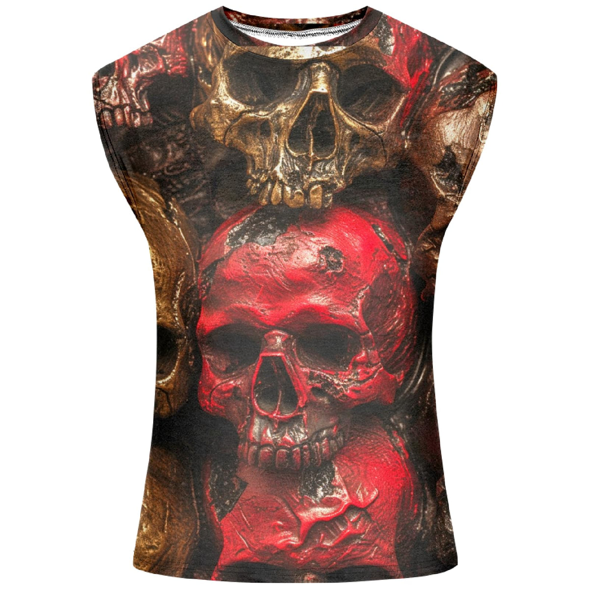 domirica Graphic Tank Tops Men Skull Printed Sleeveless - domirica Official Imagery - 4