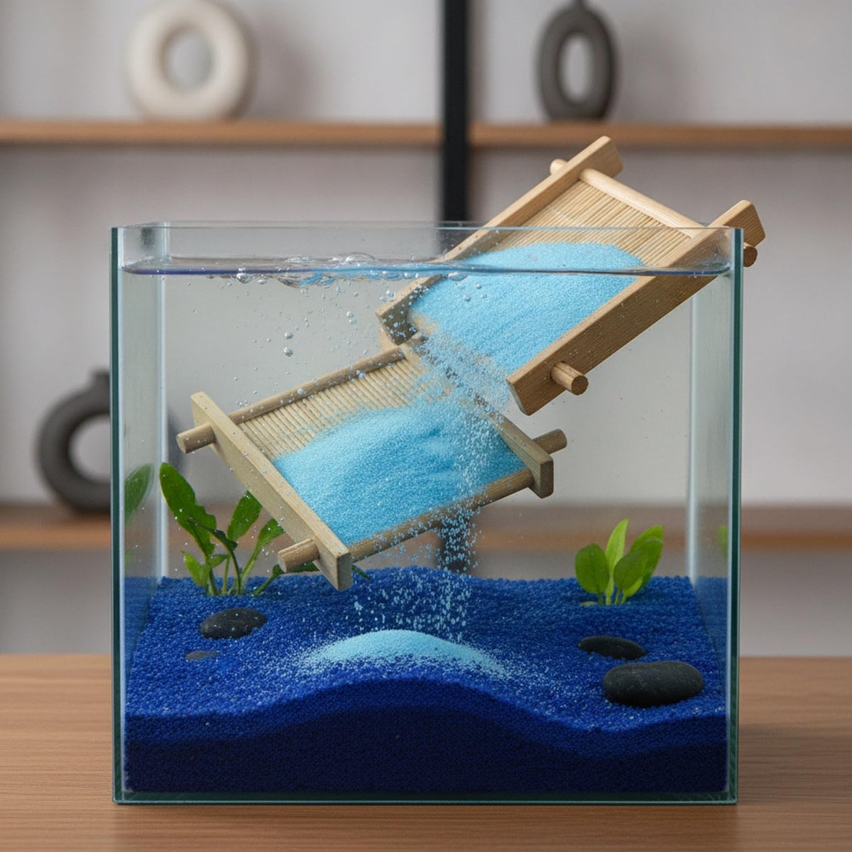 Natural Quartz Sand Navy Blue Aquarium Substrate Craft - Premium Selection Official Imagery - 4