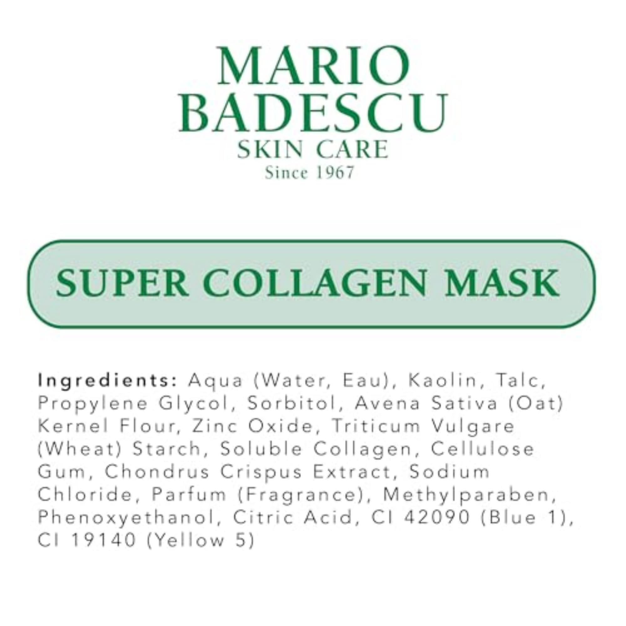 Mario Badescu Super Collagen Mask, Clay Mask Face Skin Care - Generic
