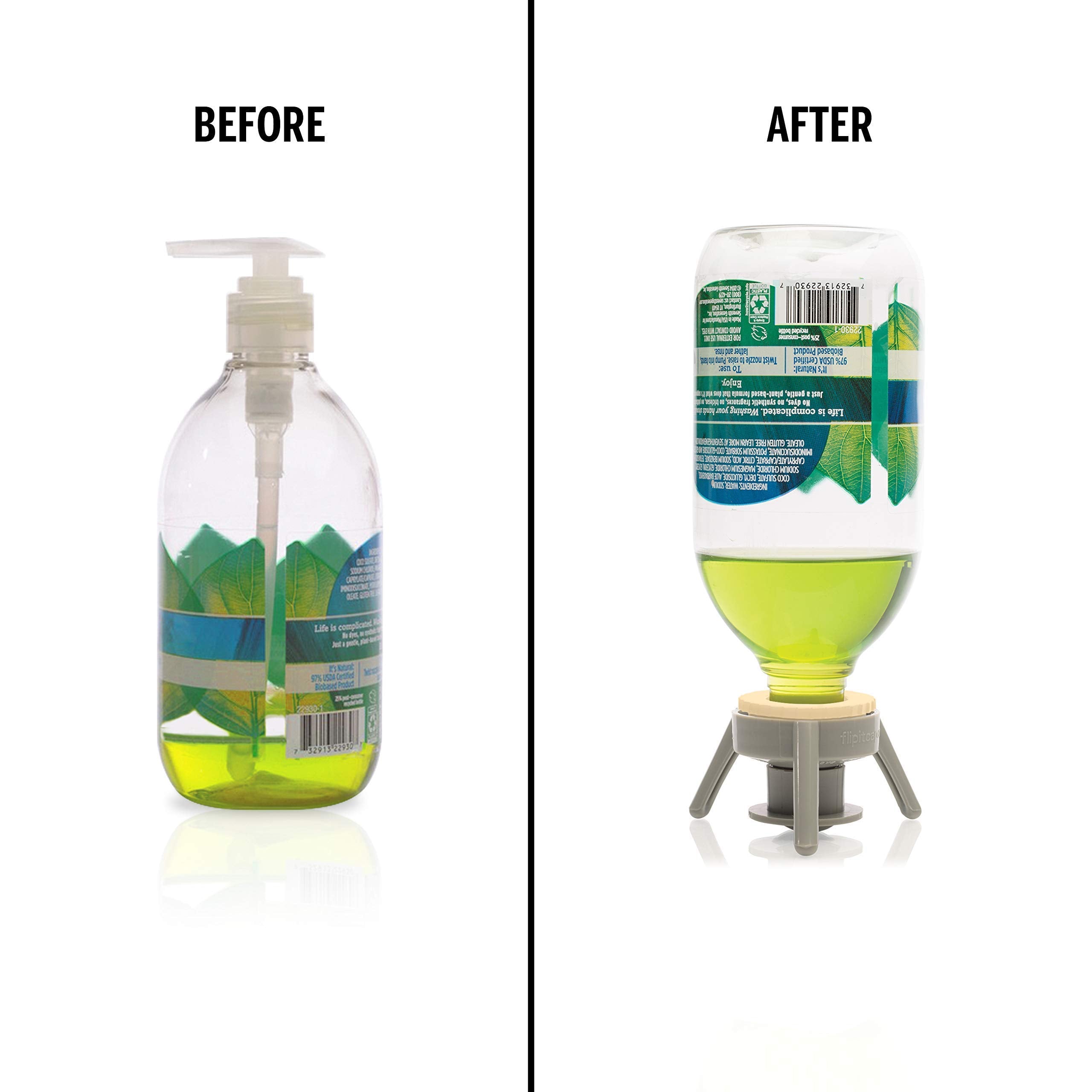 Flip-It! 2-Pack Premium Bottle Emptying Kit – No more wasted product - Fits most - Flip-It! Official Product View 9