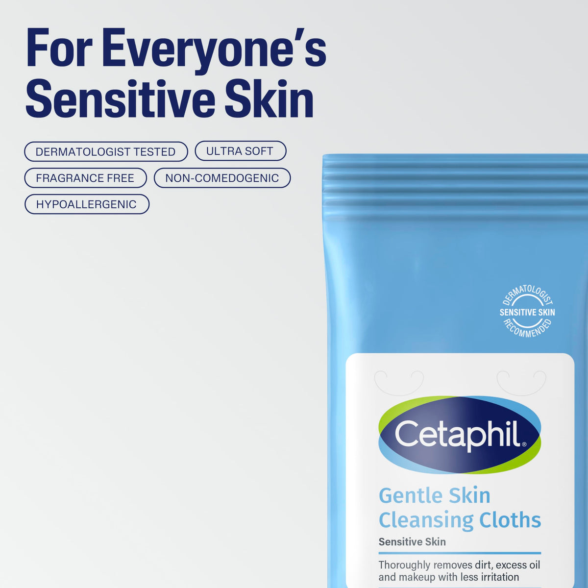 Cetaphil Cleansing Face Body Wipes Fragrance Free 25ct 3 - Cetaphil Official Imagery - 8