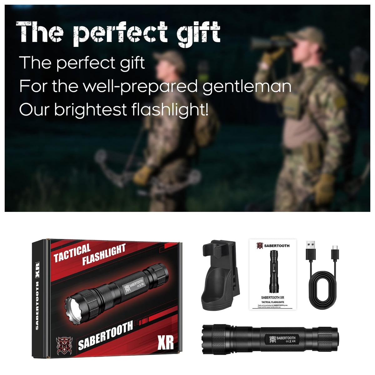 Blood Tracker Flashlight for Hunting Deer Hunting Gift Blood - SABERTOOTH Official Imagery - 8