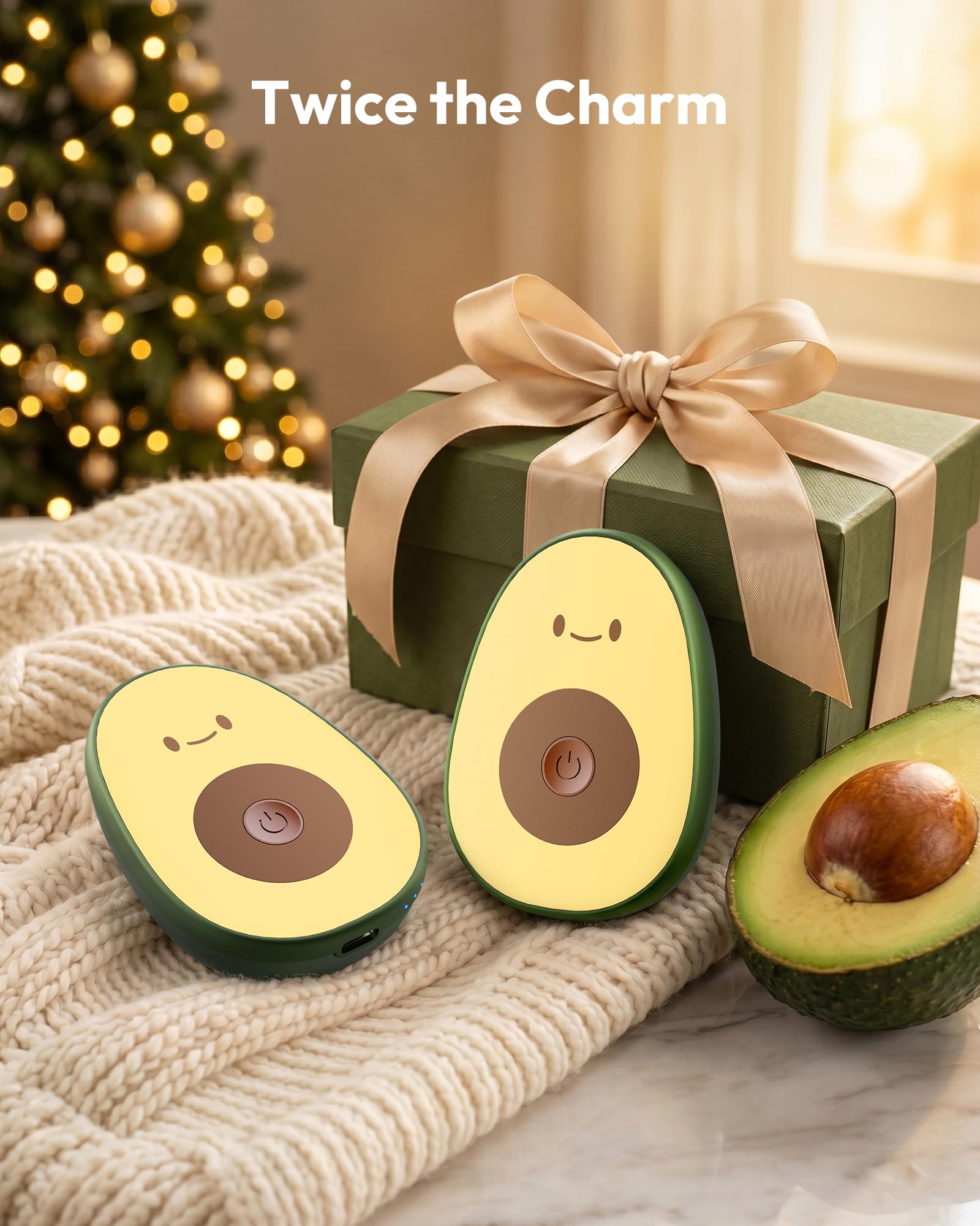 Gaiatop Rechargeable Hand Warmers 2 Pack, Magnetic, Avocado - View 6