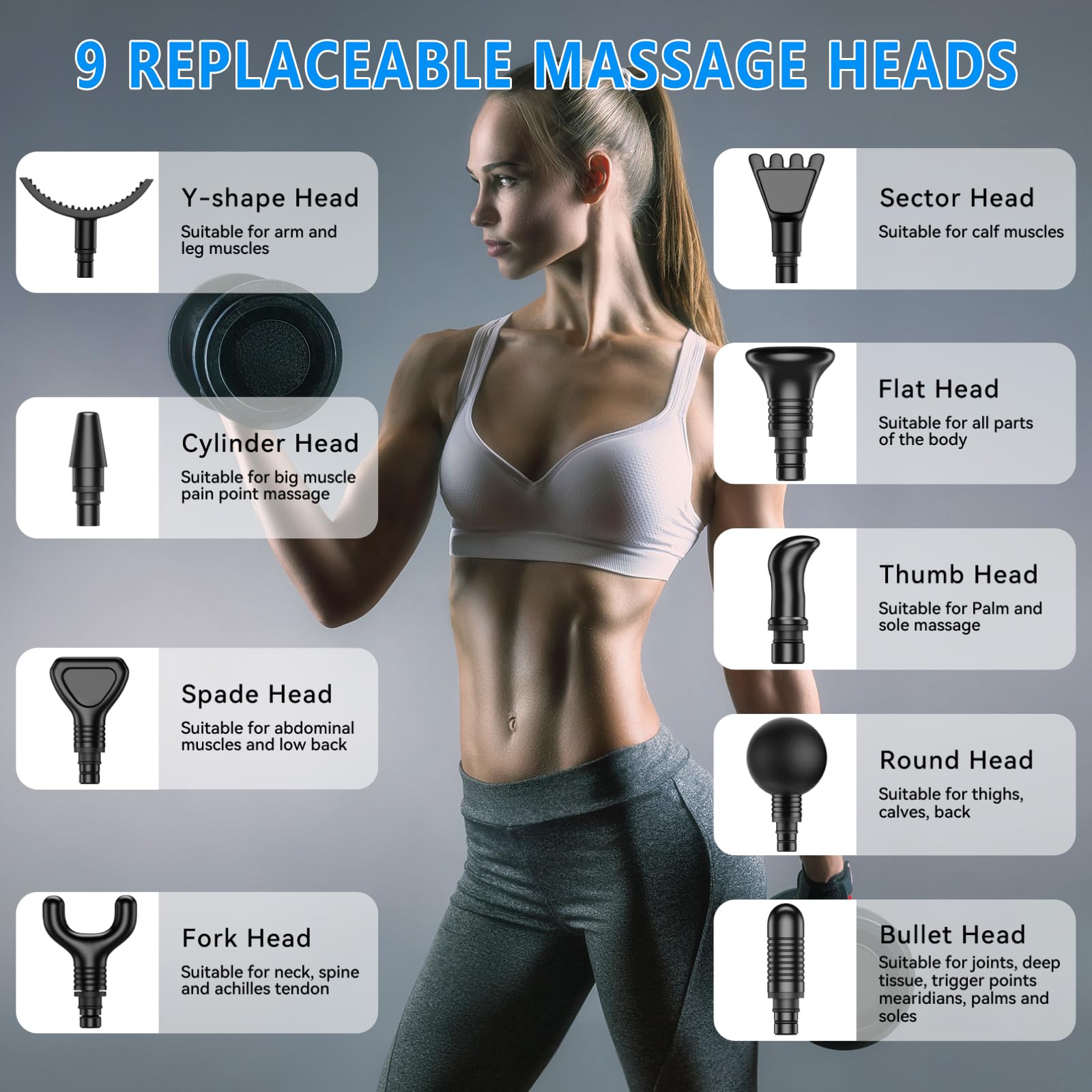 APHERMA Massage Gun, Muscle Massage Gun for Athletes Handheld Electric - View 5