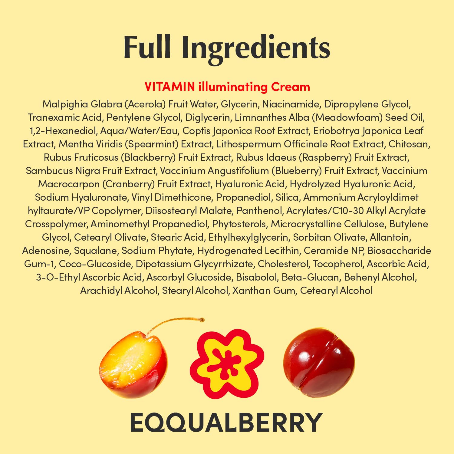 EQQUALBERRY Vitamin Illuminating Cream - EQQUALBERRY Official Product View 10