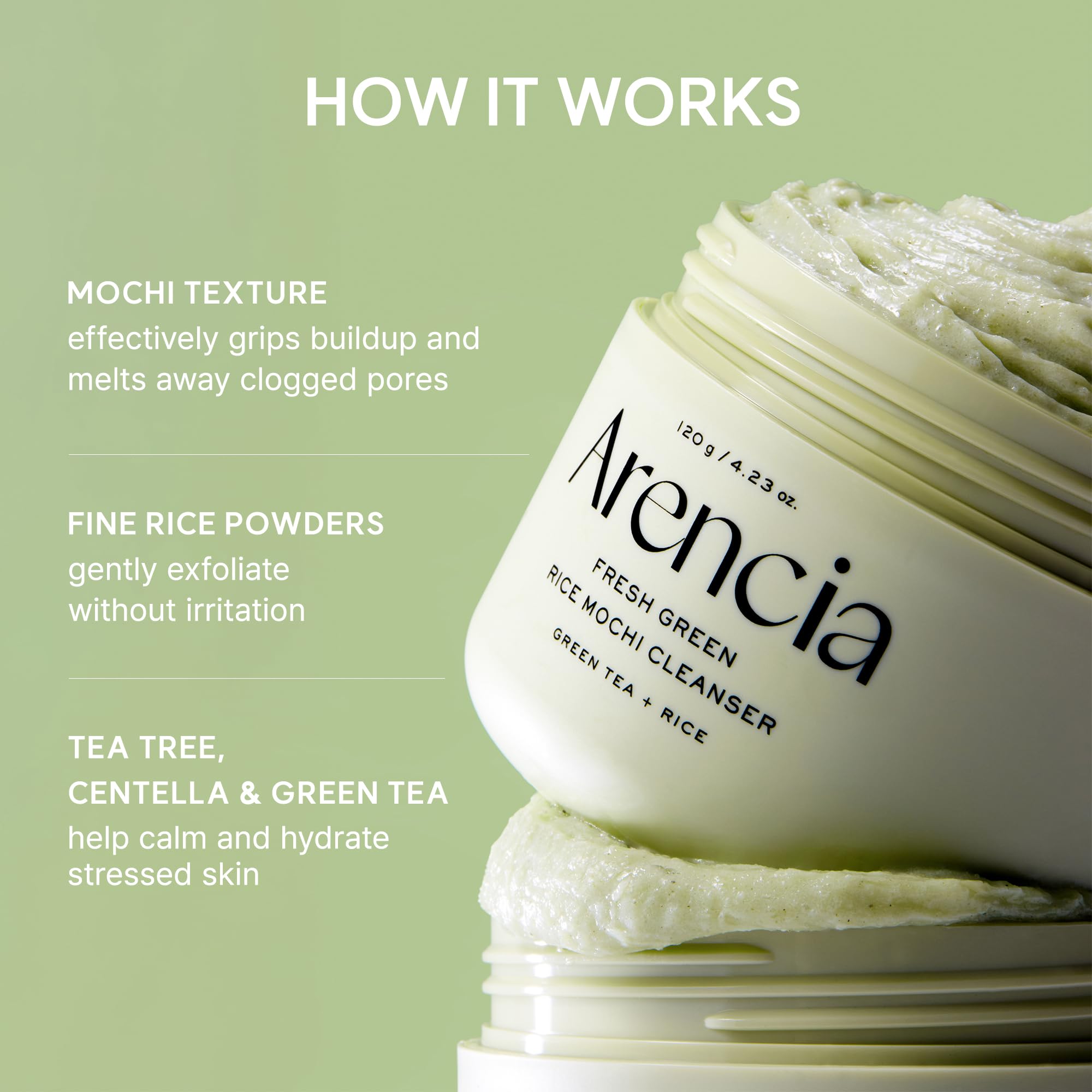 Arencia Korean Rice Mochi Face Cleanser - ARENCIA Official Product View 5
