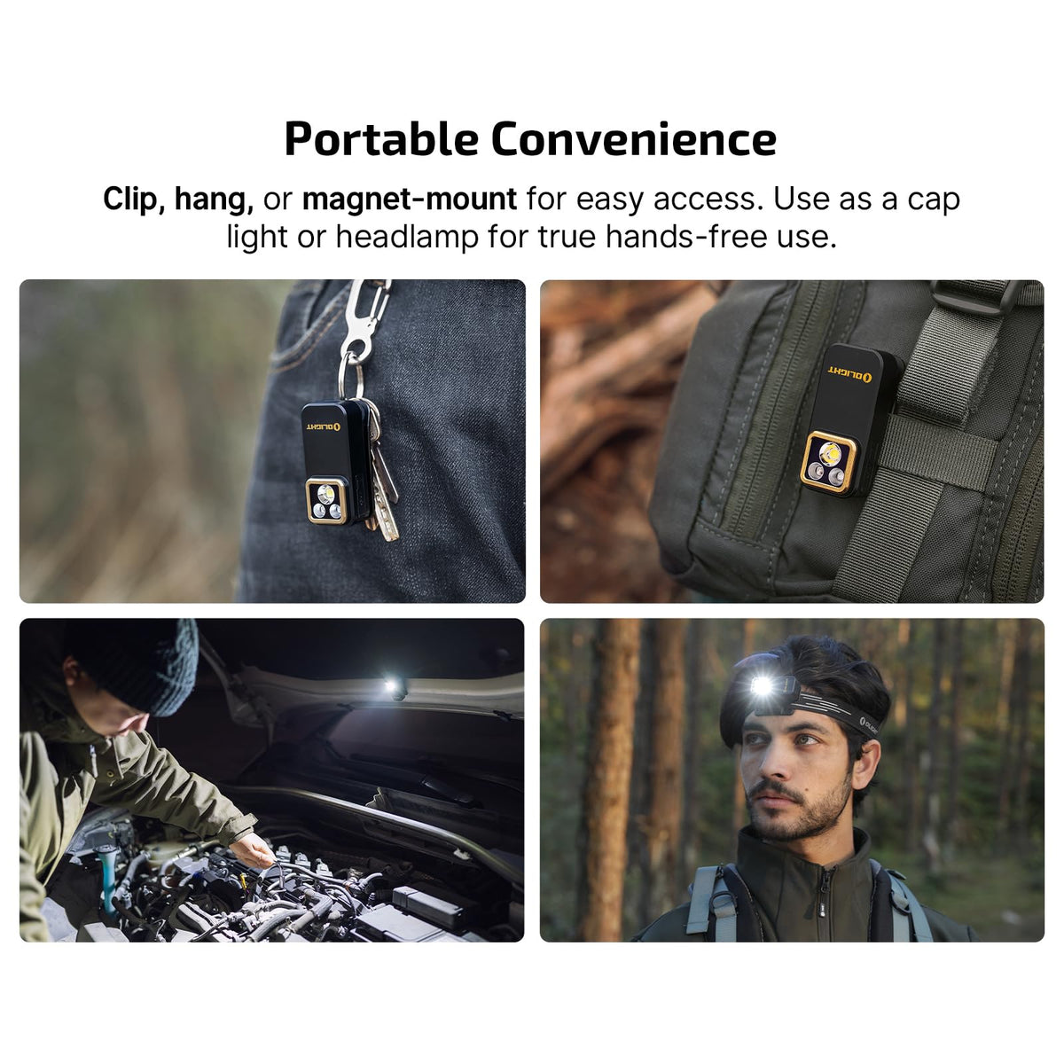 OLIGHT Oclip Pro S Rechargeable EDC Clip on Flashlight Black - OLIGHT Official Imagery - 8