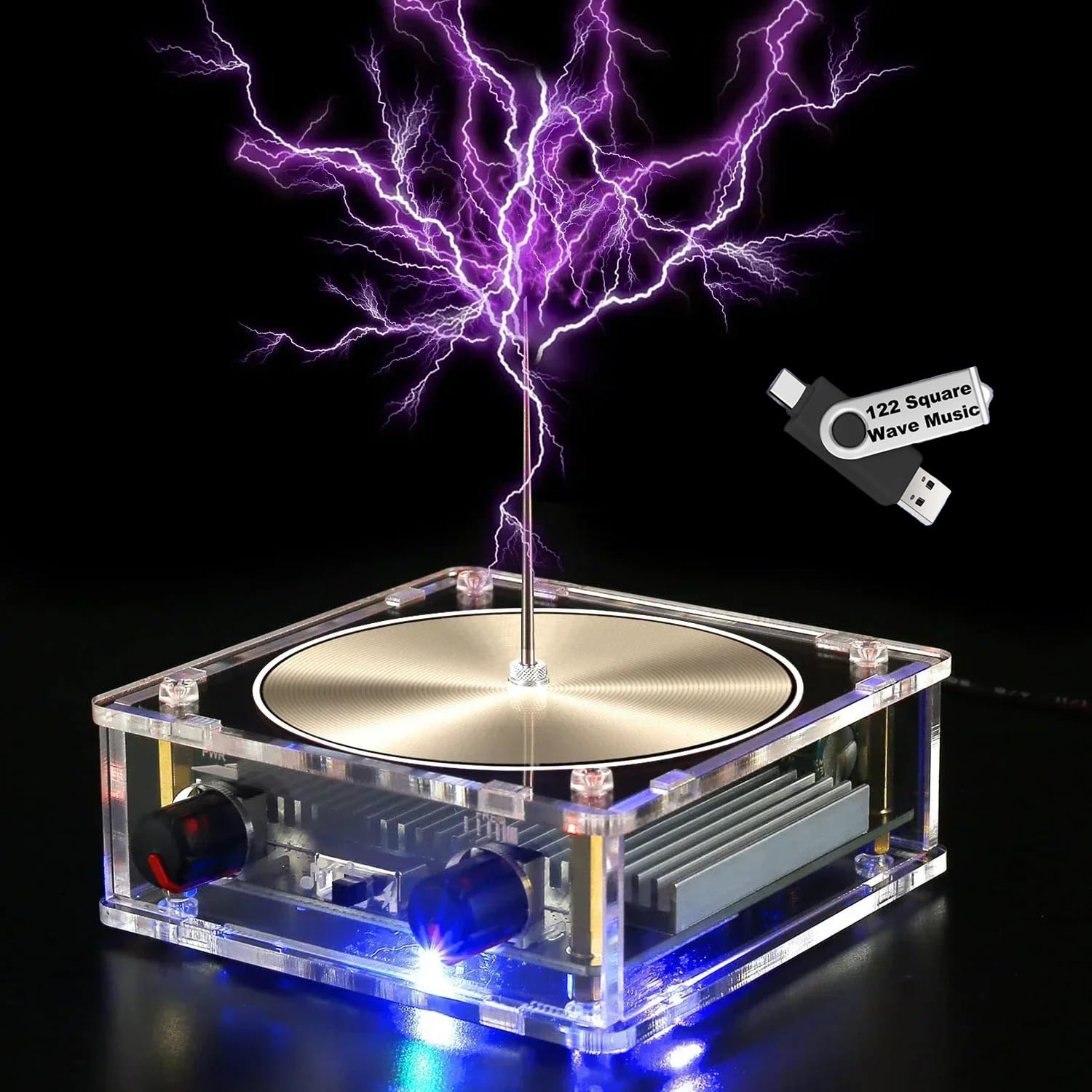 Yoqanr Bluetooth Music Tesla Coil 10 Cm Solid State Tesla Coil Ki - Yoqanr Official Product View 1