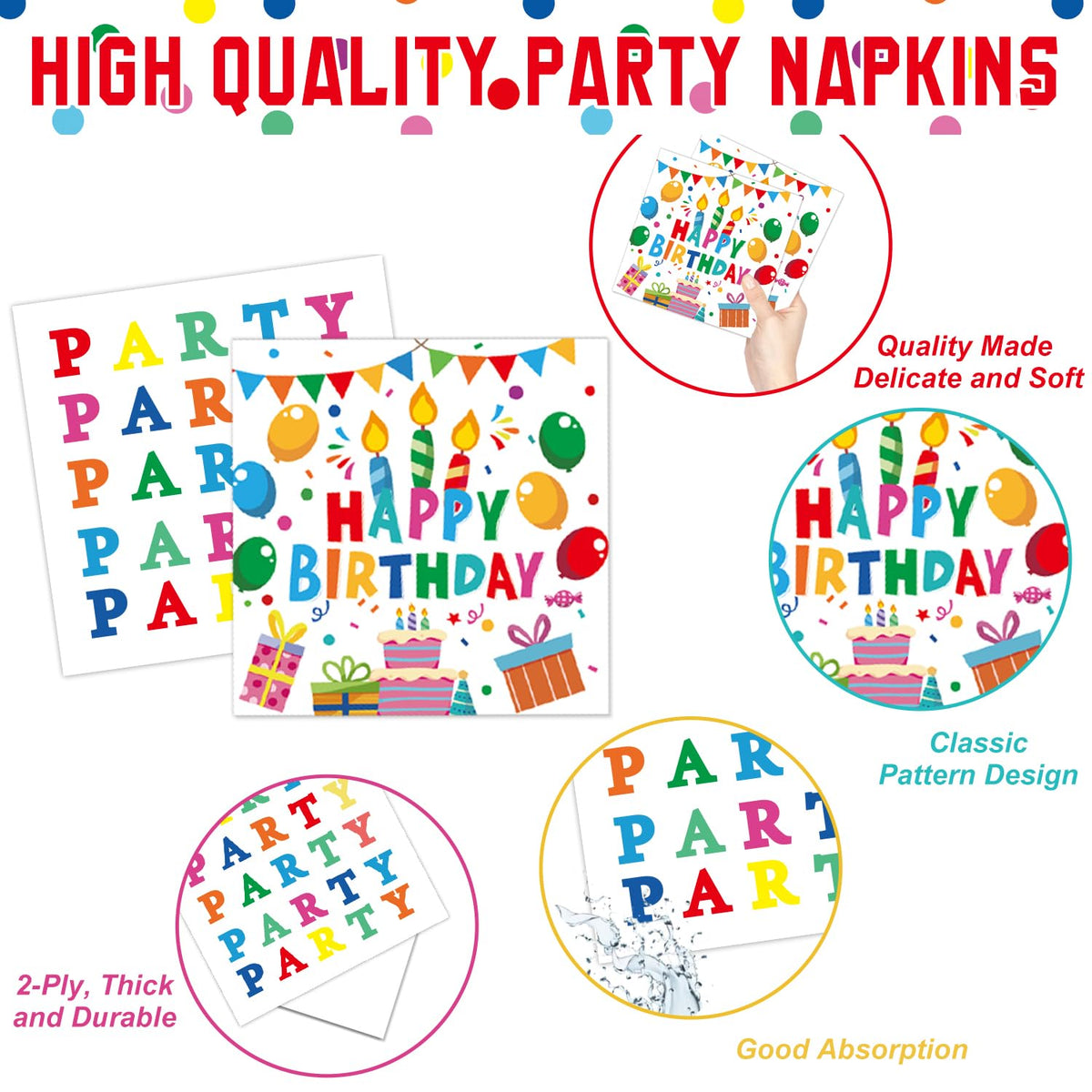 Happy Birthday Decorations - LINHAXM Official Imagery - 5