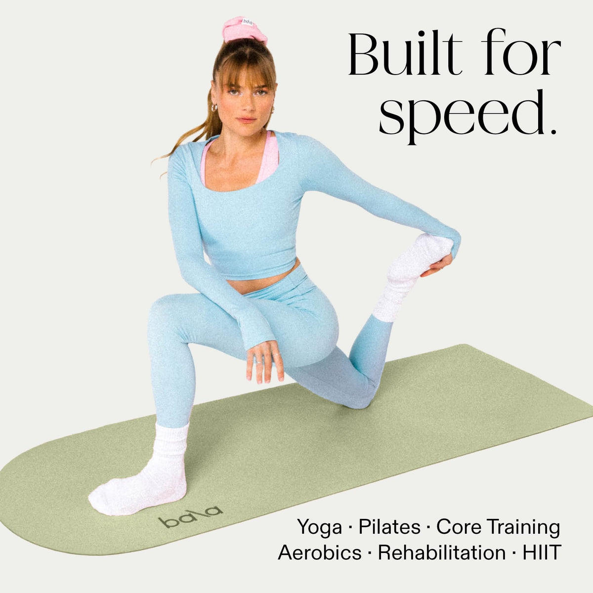 Bala Yoga Mat for Home Gym Non Slip Exercise Mat for Home - Bala Official Imagery - 5